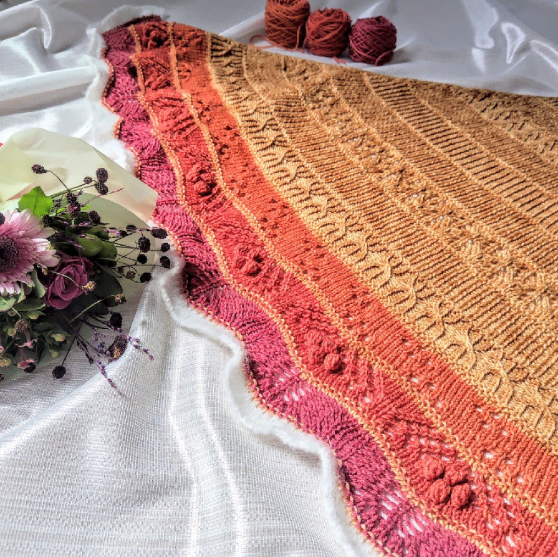 【パターン】Palette Bouquet Shawl by あかねちん / Akane F【PDF】