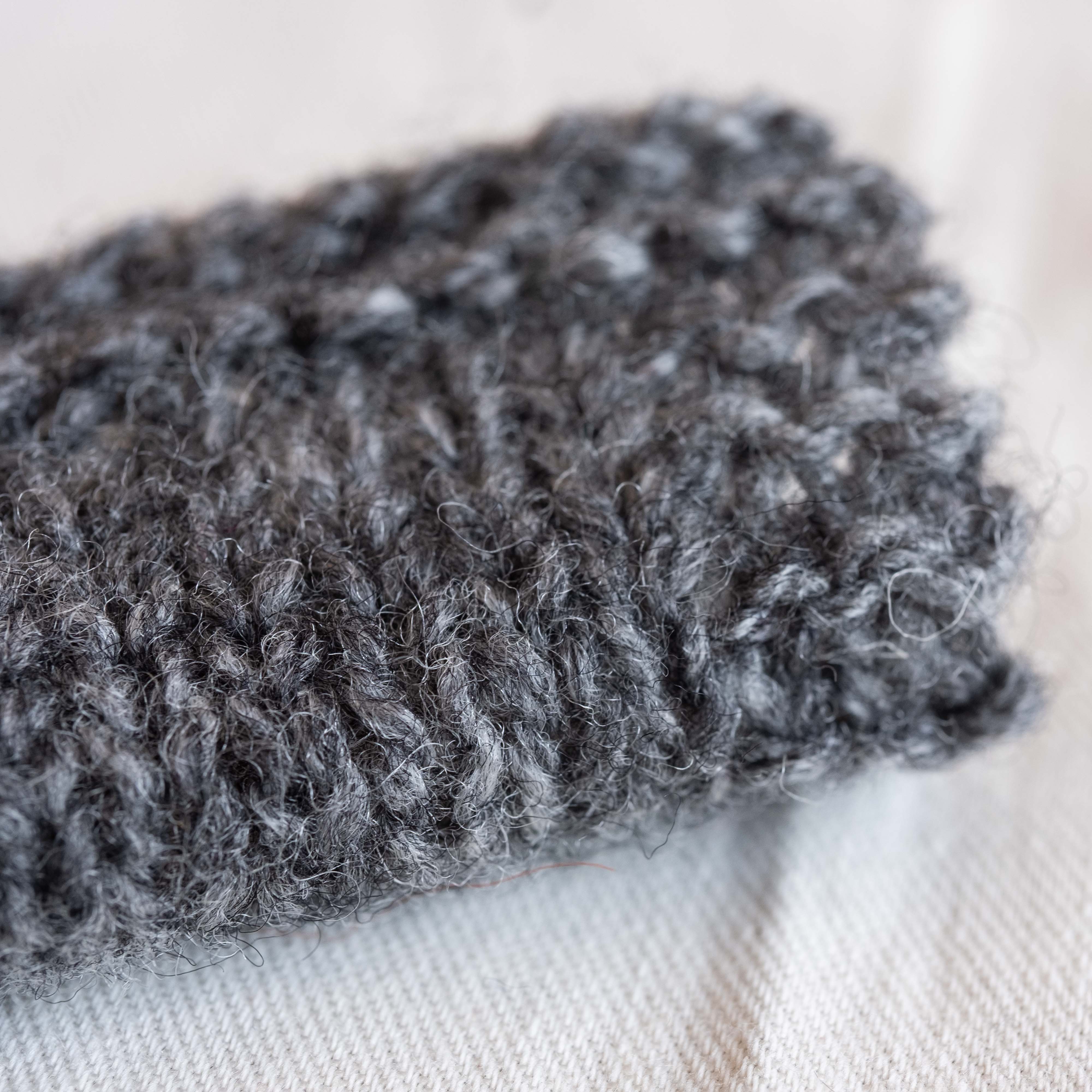 -big project- 1/4 Airy Wool - Melange Gray