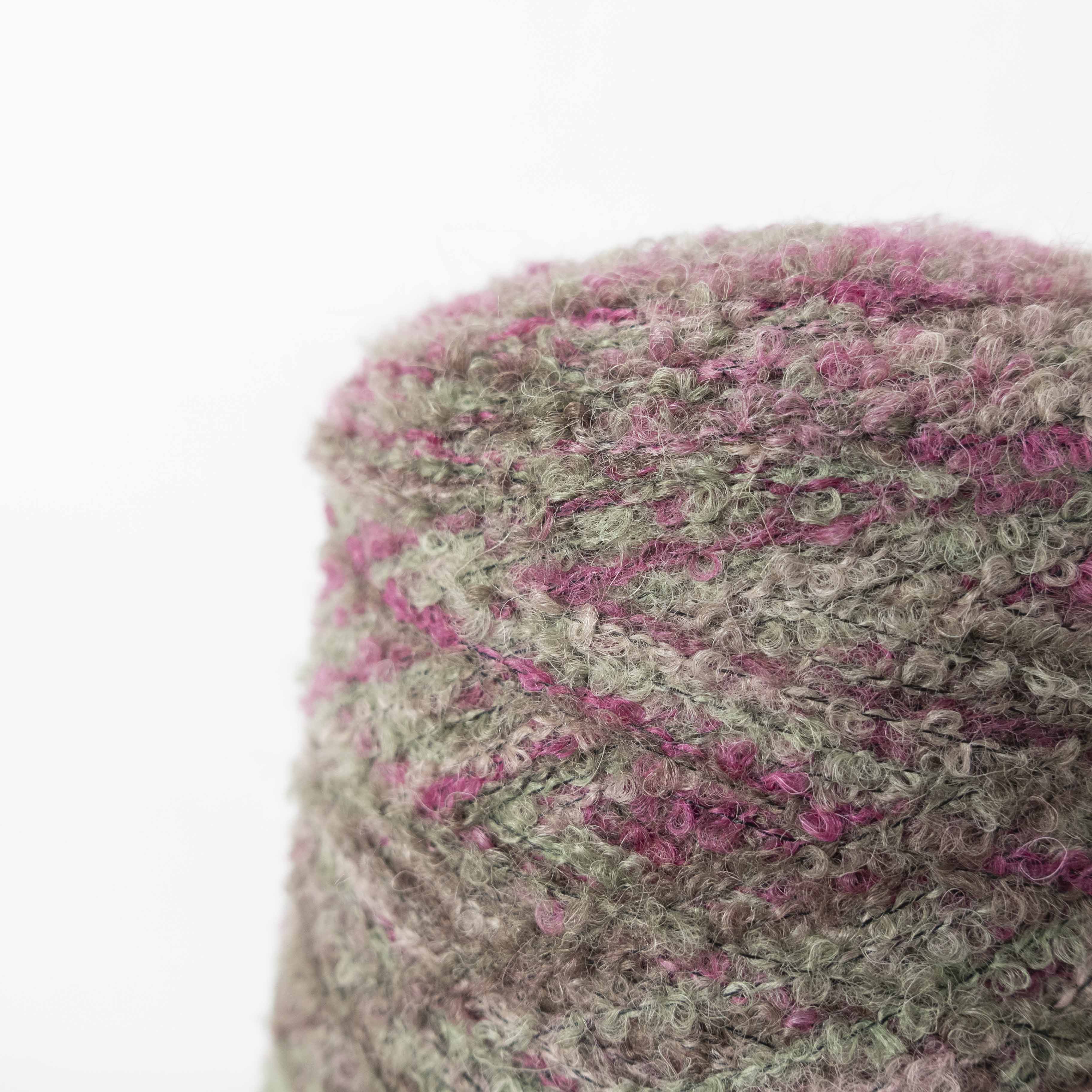 -mid project- 1/8 Airy Baby Alpaca Boucle Rainbow