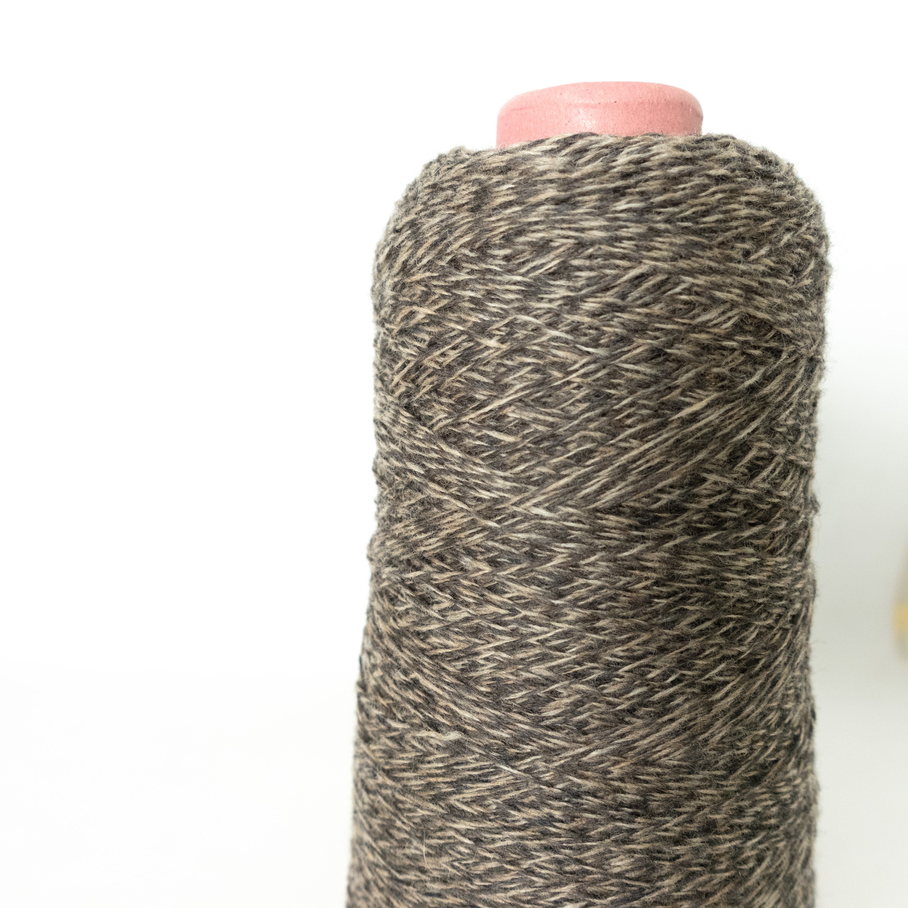 2/26 ラムカシミヤ japan - 杢ダークブラウン