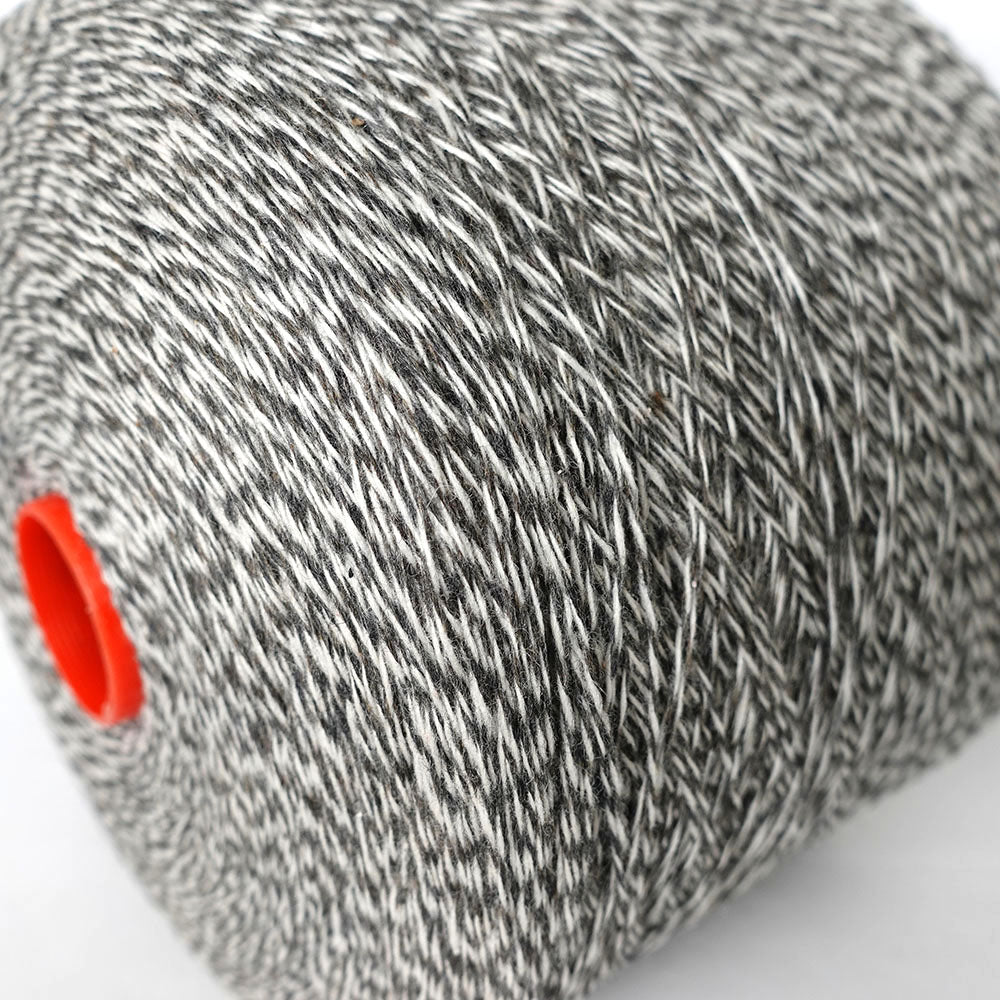 〈OUTLET〉【15】-big project- 2/15 wool cashmere italy - white×gray