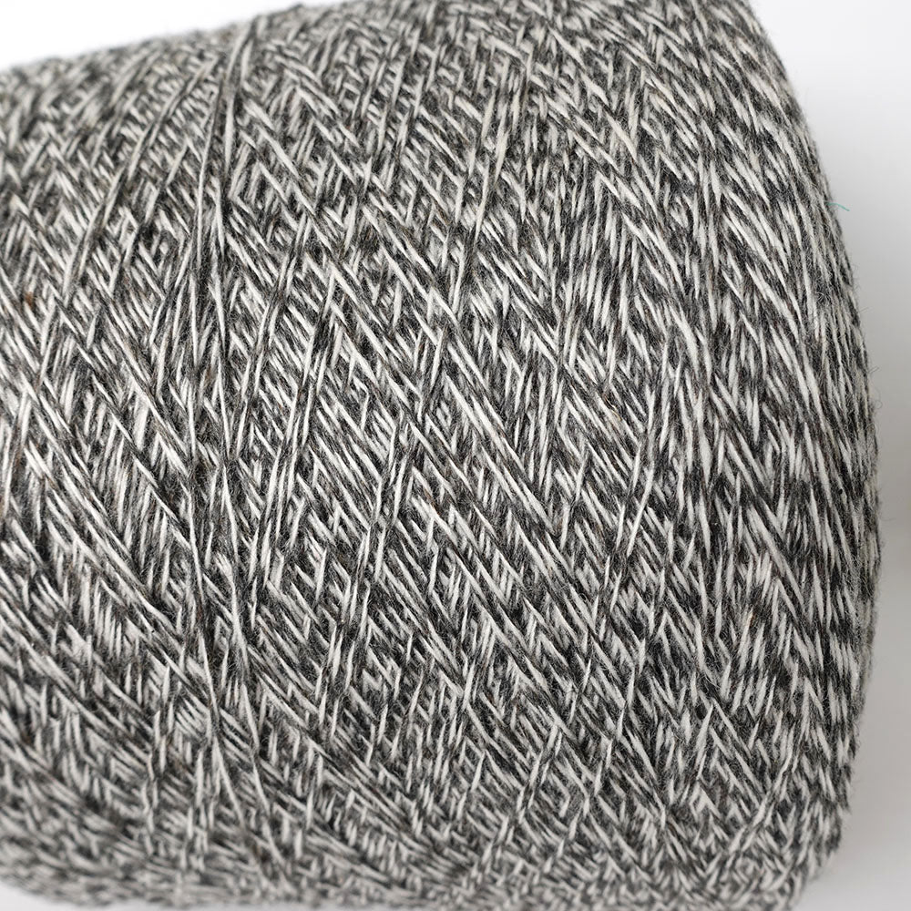 〈OUTLET〉【15】-big project- 2/15 wool cashmere italy - white×gray