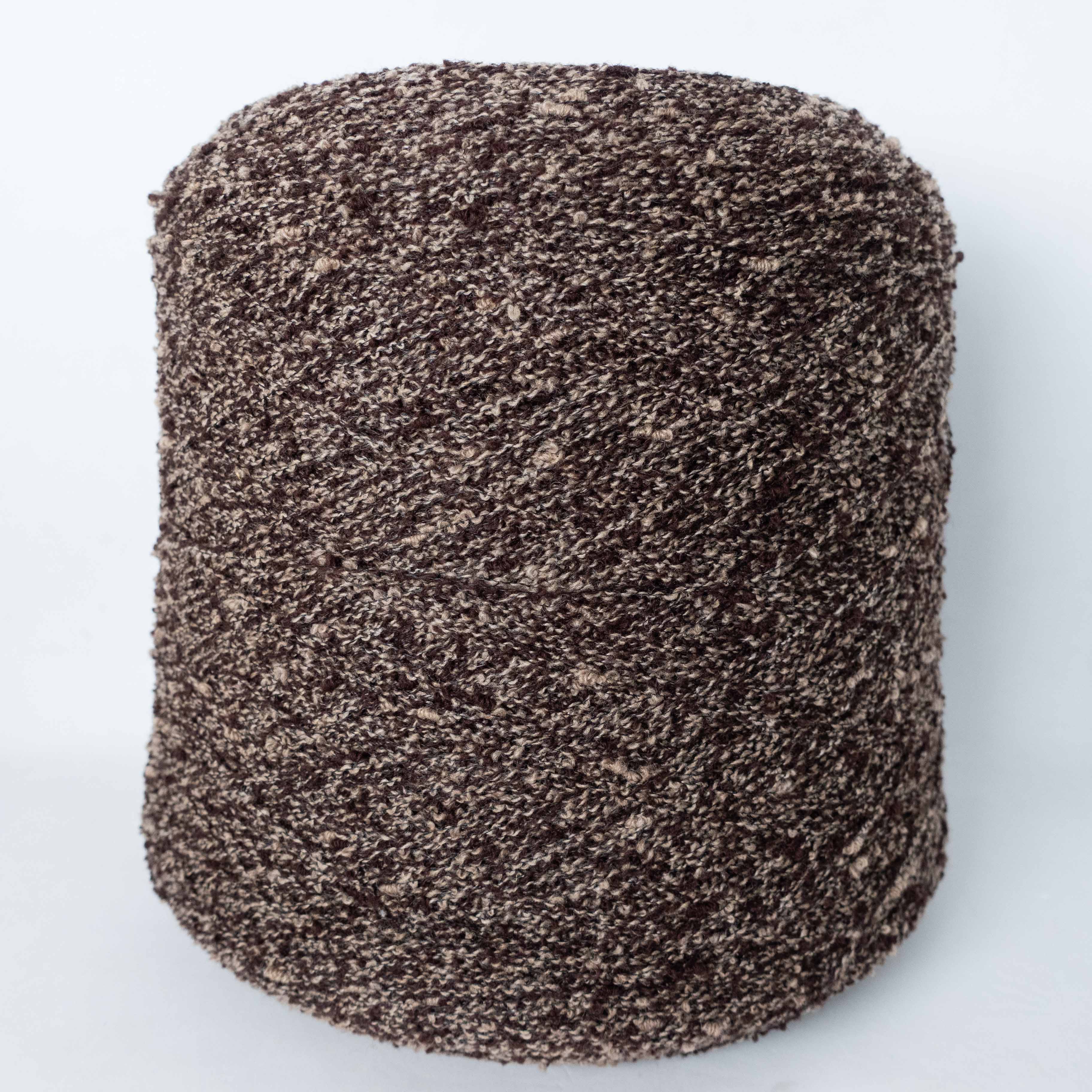 -big project- 2/12 カシミヤ混リング×ノット - ブラウン