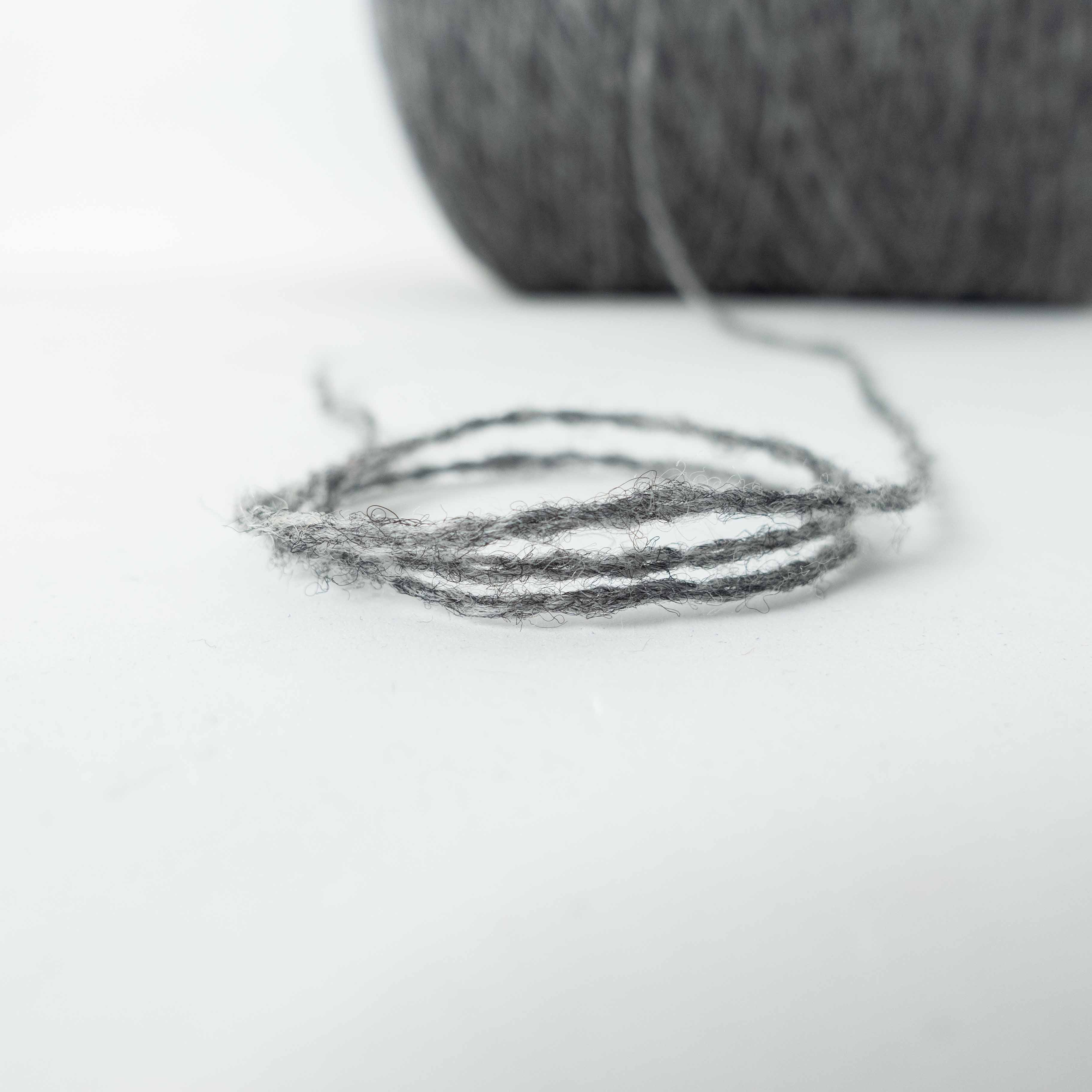 -big project- 1/4 Airy Wool - Melange Gray