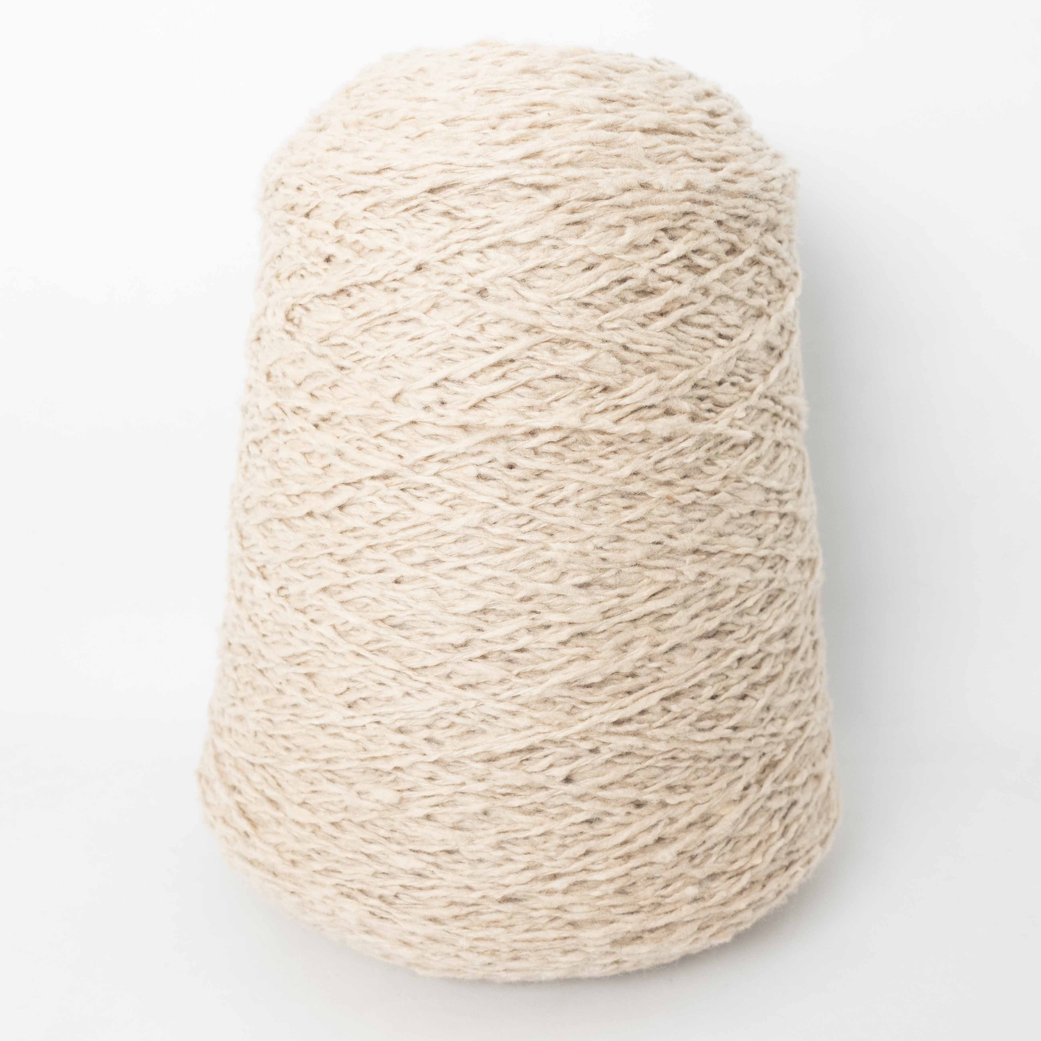 -mid project- ウール混スラブヤーン - オートミール