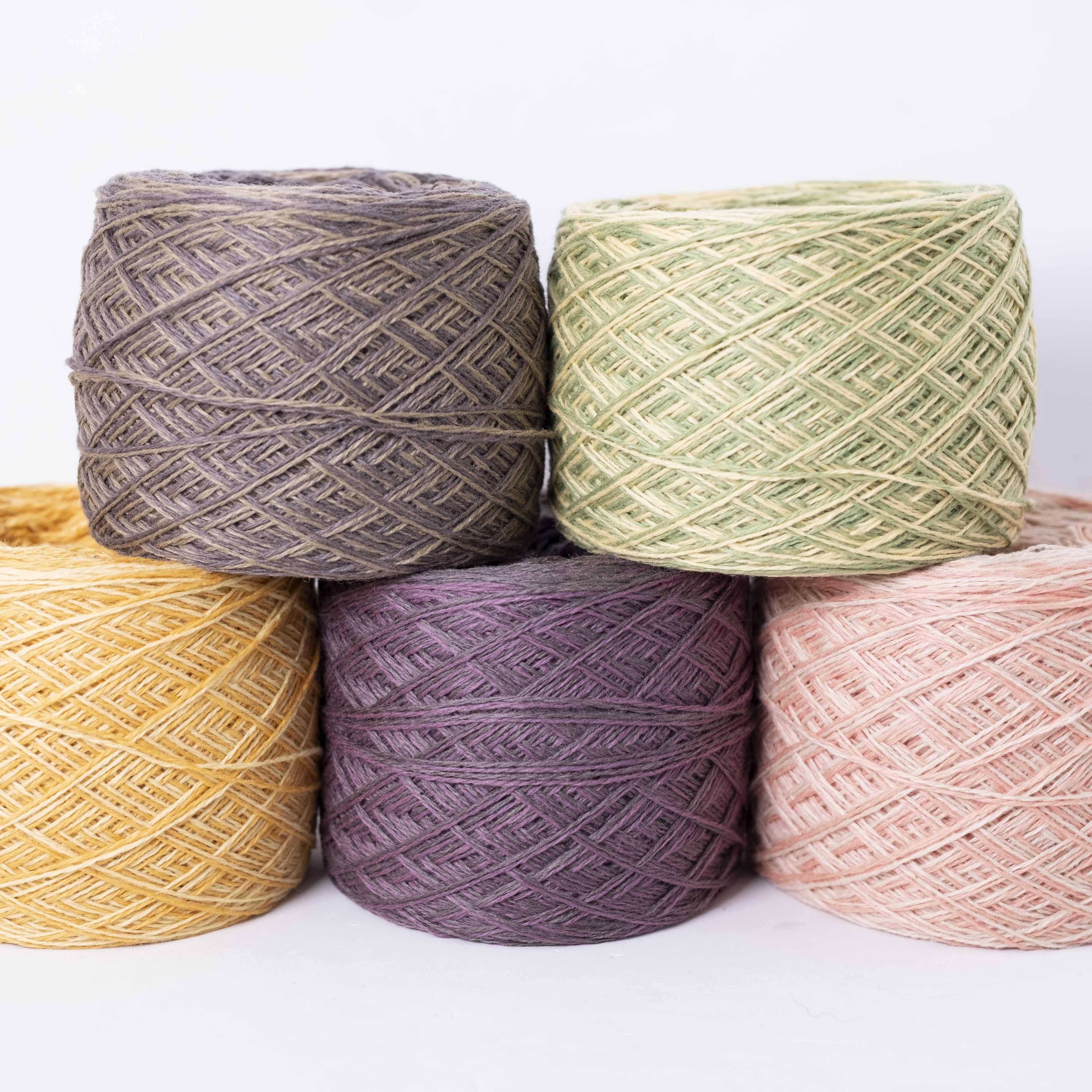 【50g小巻】2/22×2ply 草木染めカシミヤ - ミックスカラー