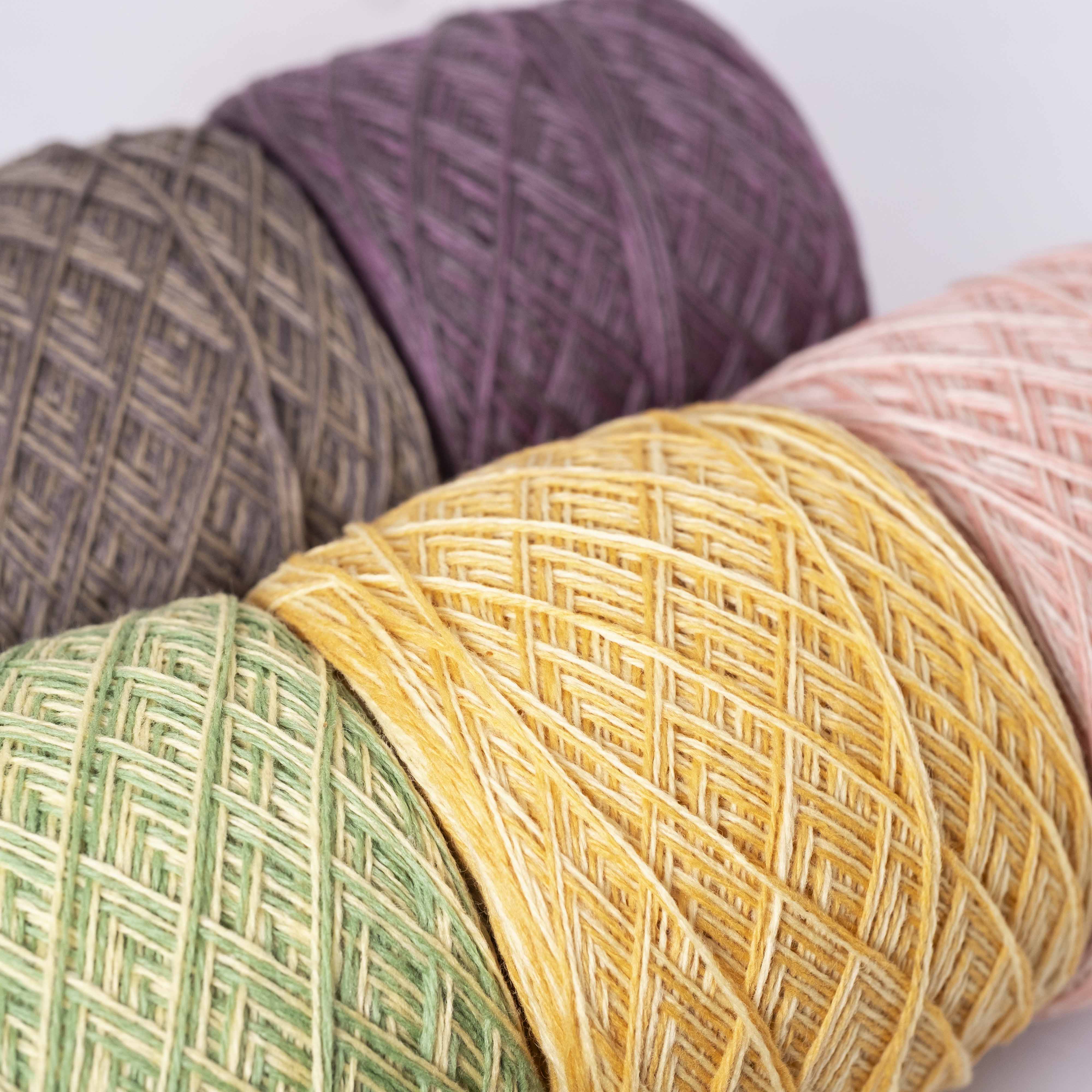 【50g小巻】2/22×2ply 草木染めカシミヤ - ミックスカラー