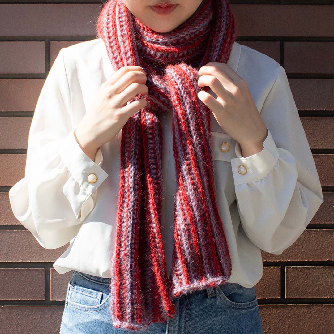 【KID MOHAIR 5 Fair】Rose Muffler Set