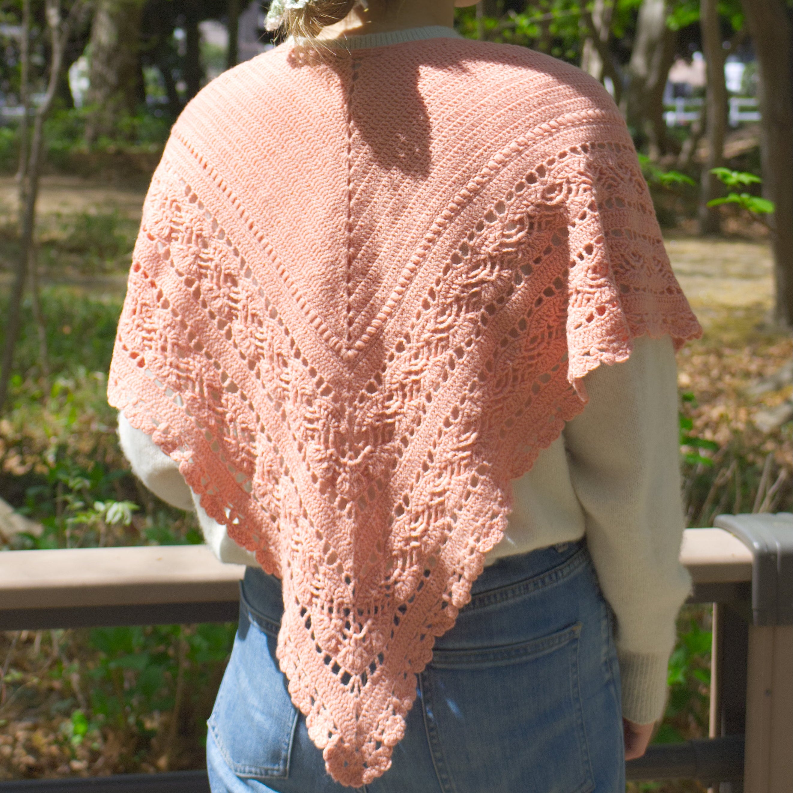 【パターン】Hiroka Shawl designed by 笠石あき(ヒロカショール)【PDF】