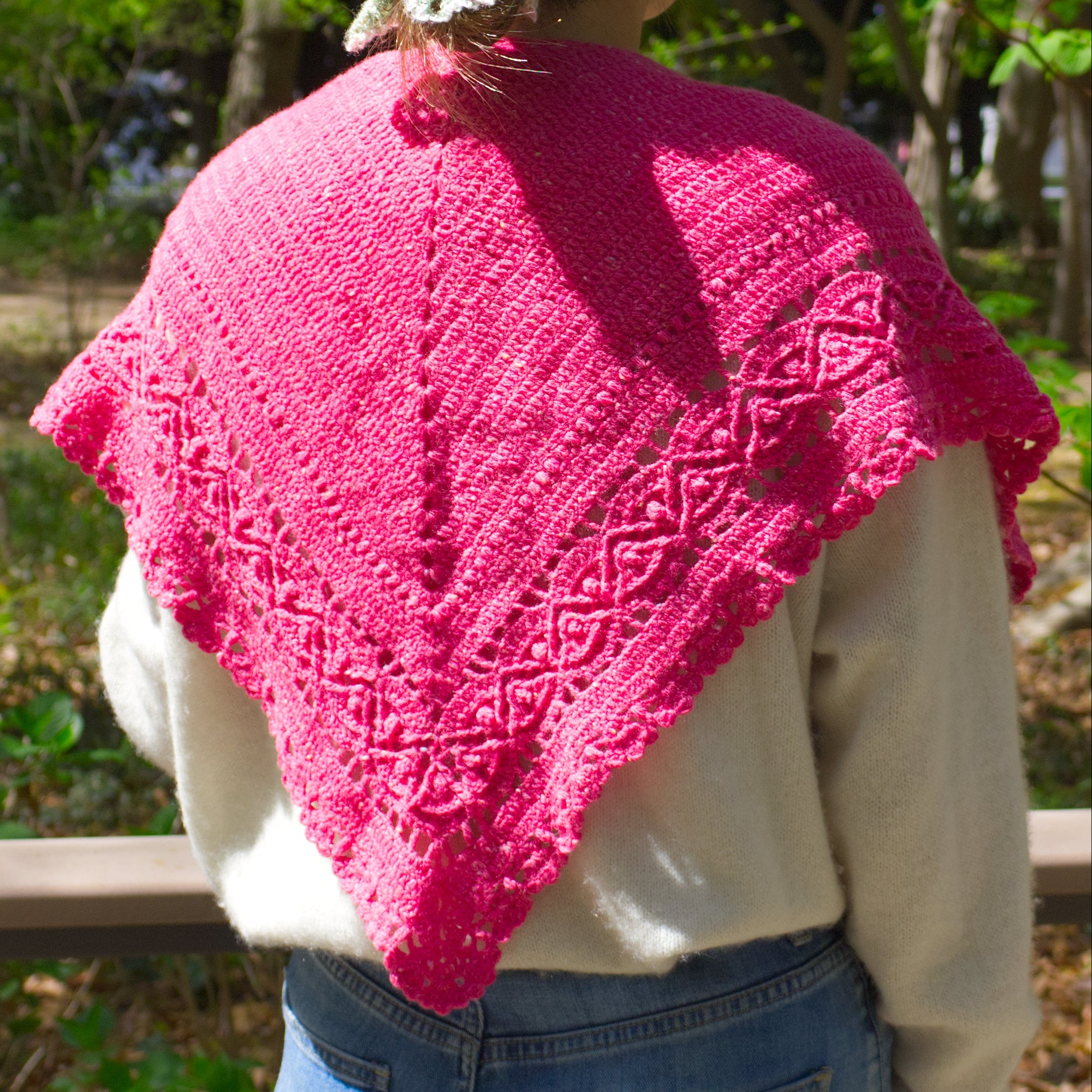 POPPIN' TWEEDで編む、Hiroka Shawl セット(スモールサイズ)(designed by 笠石あき)