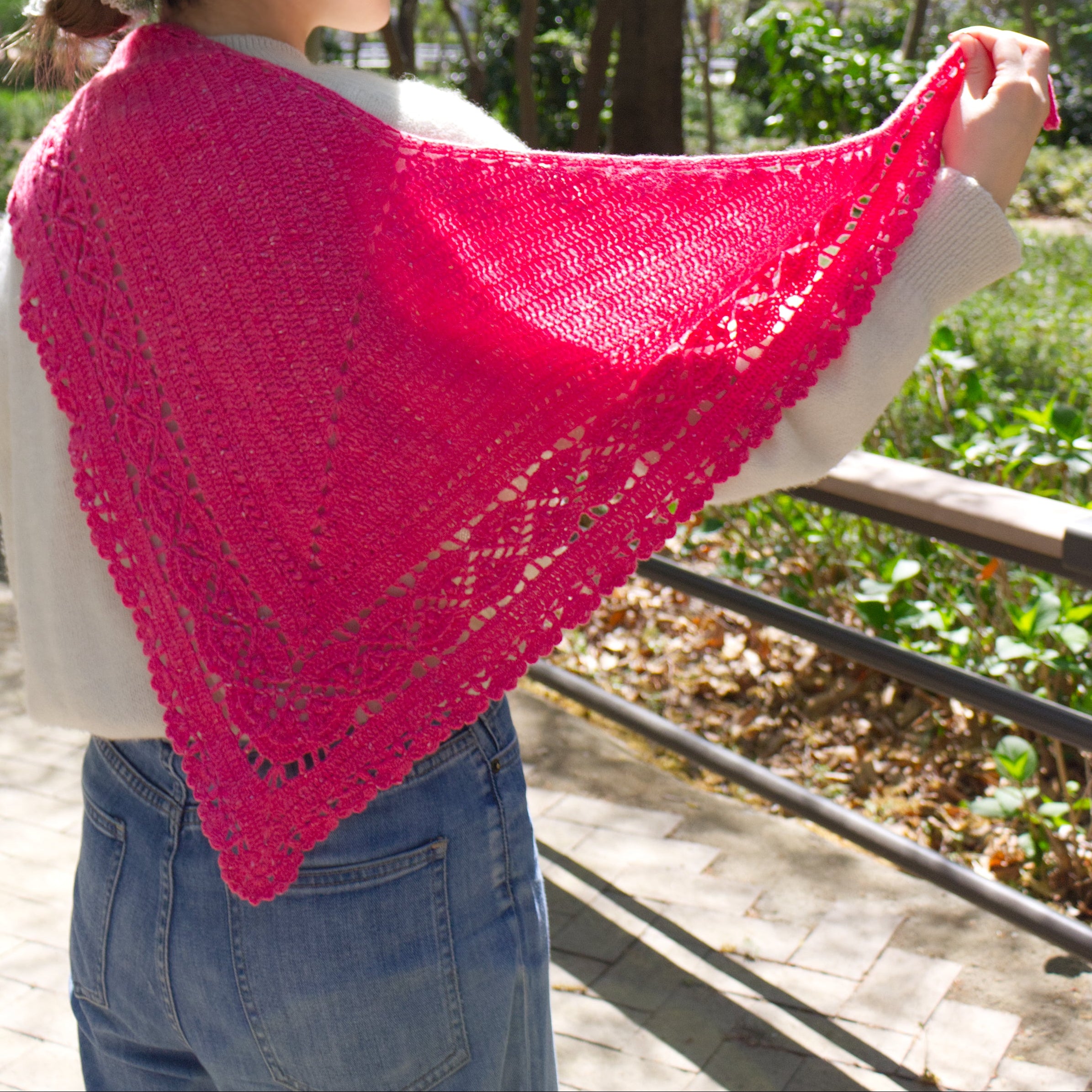 POPPIN' TWEEDで編む、Hiroka Shawl セット(スモールサイズ)(designed by 笠石あき)