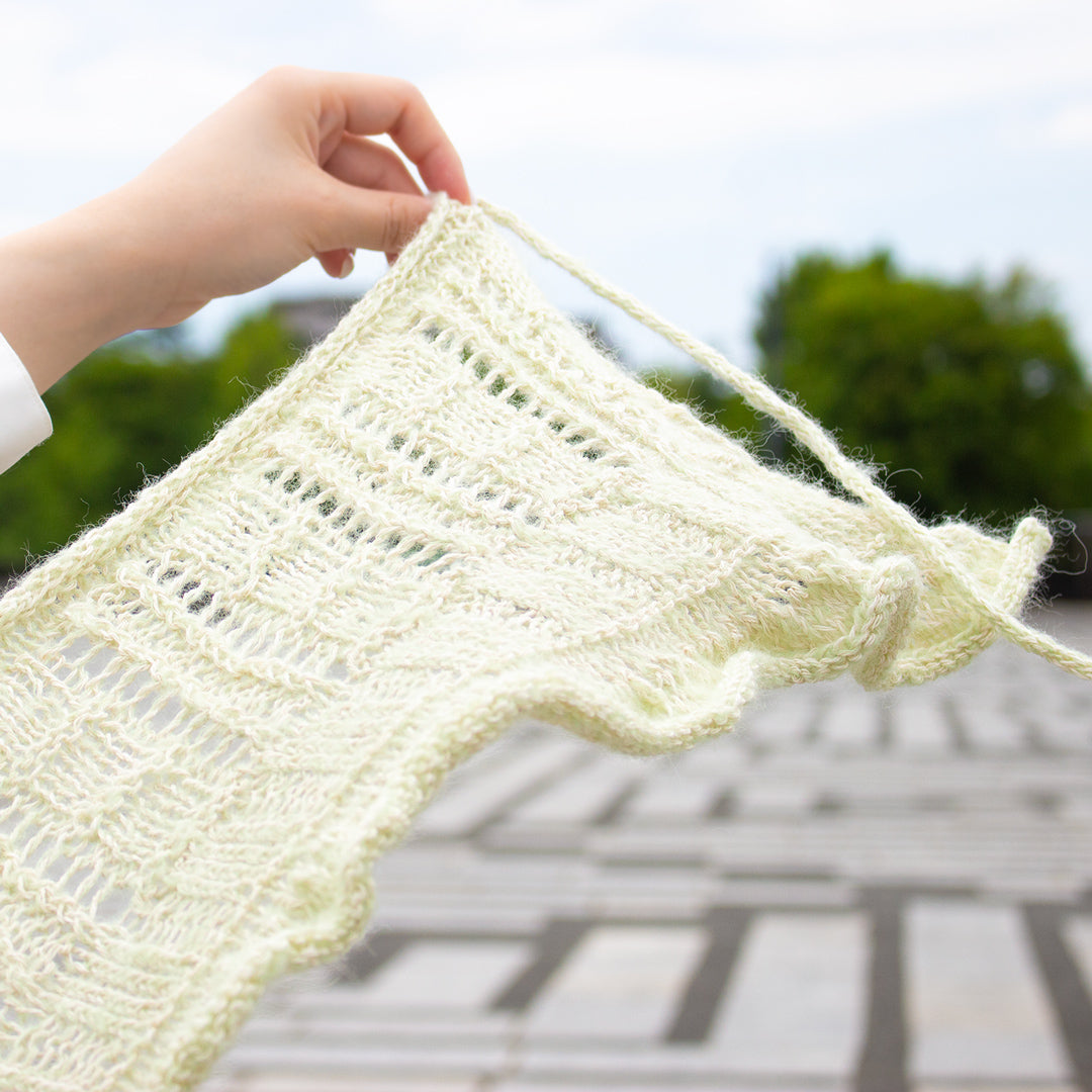 WOOJI CLOTH × Tam Tamで編む、Sonnet Shawl キット
