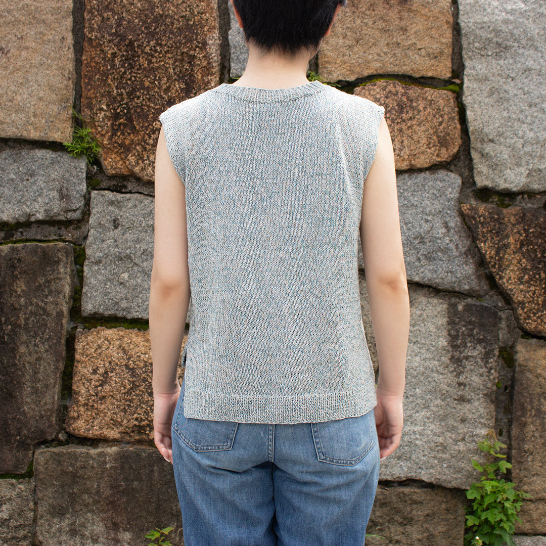 【パターン】Gardenia Sleeveless Knit designed by 気分屋にっしぃ(ガーデニア・スリーブレスニット)【PDF】【解説動画付き】