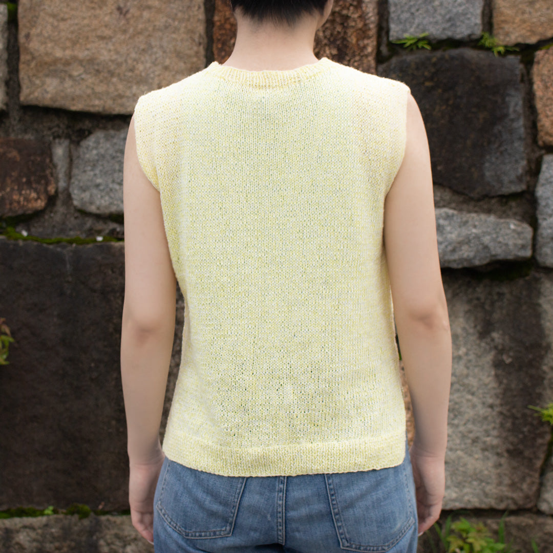 【パターン】Gardenia Sleeveless Knit designed by 気分屋にっしぃ(ガーデニア・スリーブレスニット)【PDF】【解説動画付き】