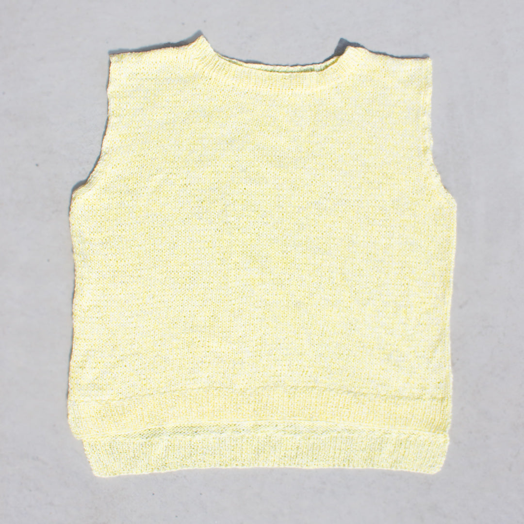 【パターン】Gardenia Sleeveless Knit designed by 気分屋にっしぃ(ガーデニア・スリーブレスニット)【PDF】【解説動画付き】