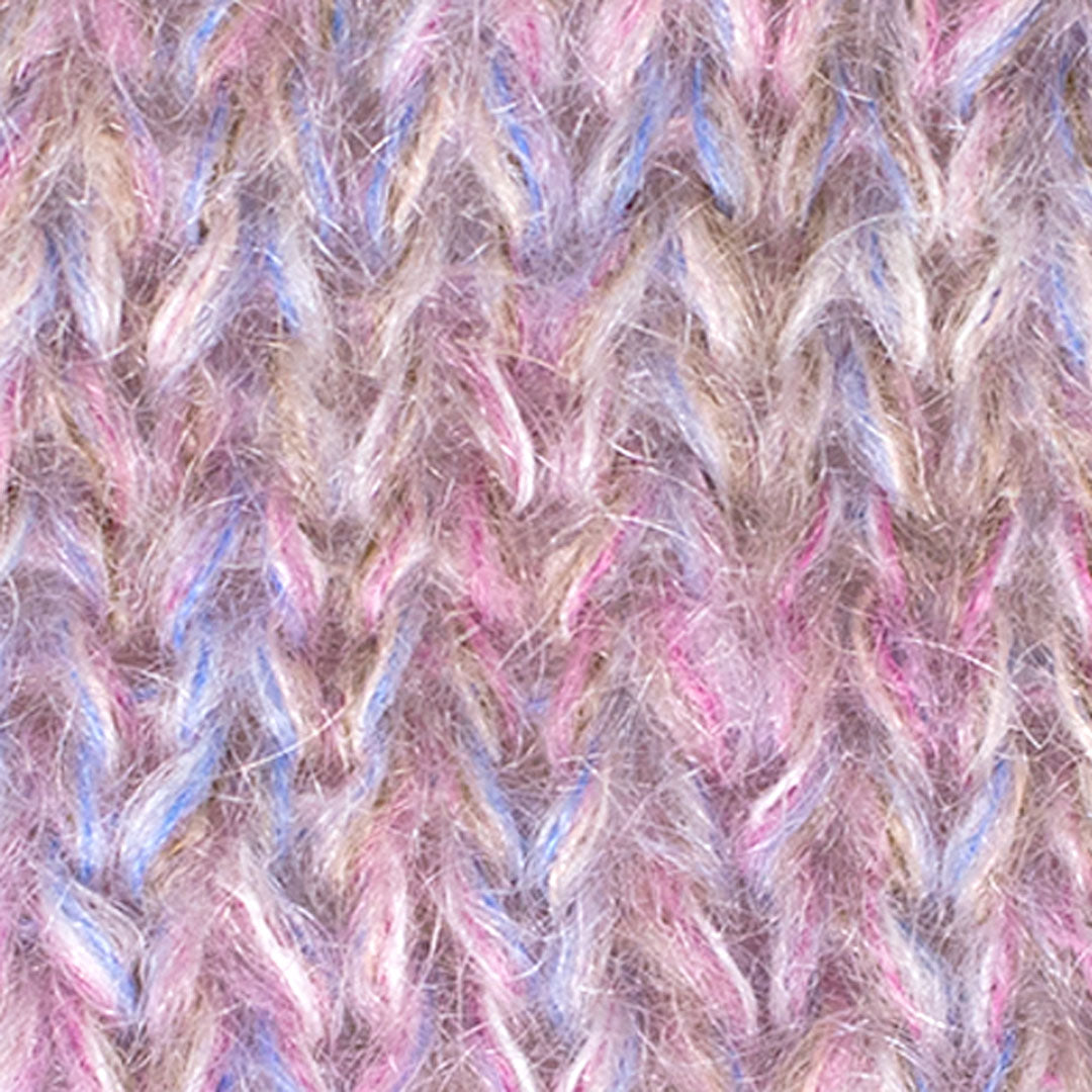 Lilac Sky (Twin Peak Beanie knitting pattern, held-together yarn set)