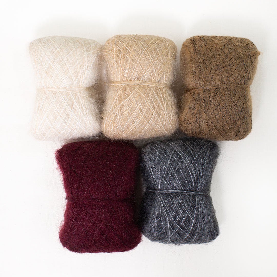 Berry Tiramisu (Knitting kit for Twin Peak Beanie, yarn held together)