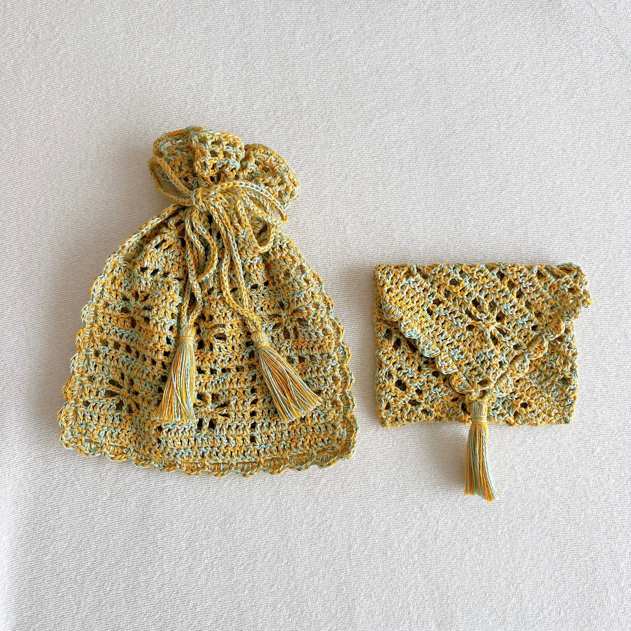 【パターン】 Daisy Pouch & Card Case【PDF】【解説動画付き】