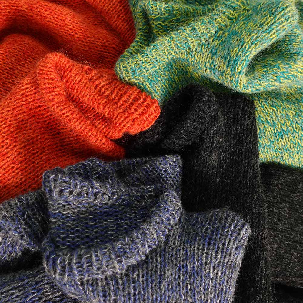 メリノとモヘアでプルオーバーセット