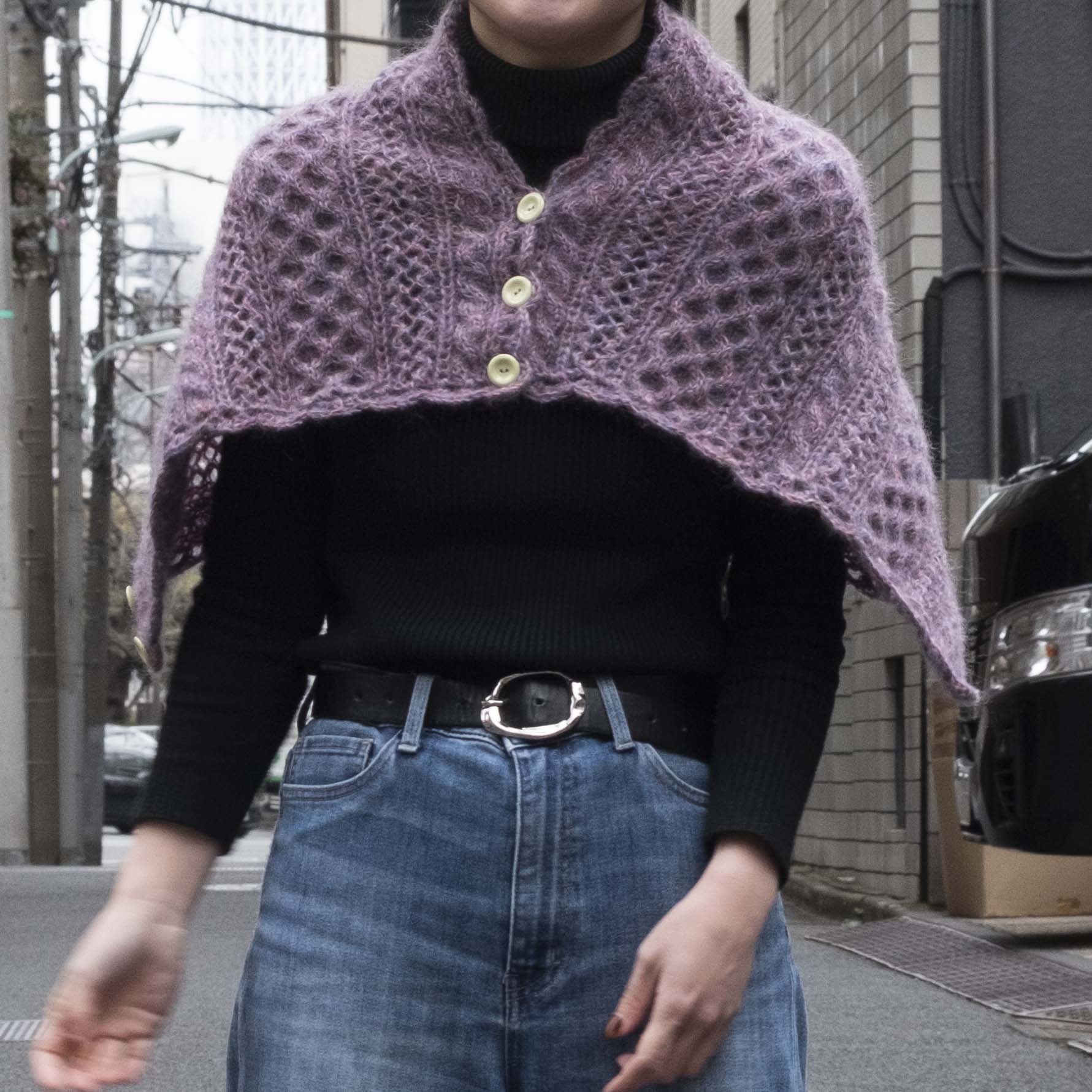 KID MOHAIR 5で編む!モフモフ3wayショールセット designed by 小倉美帆