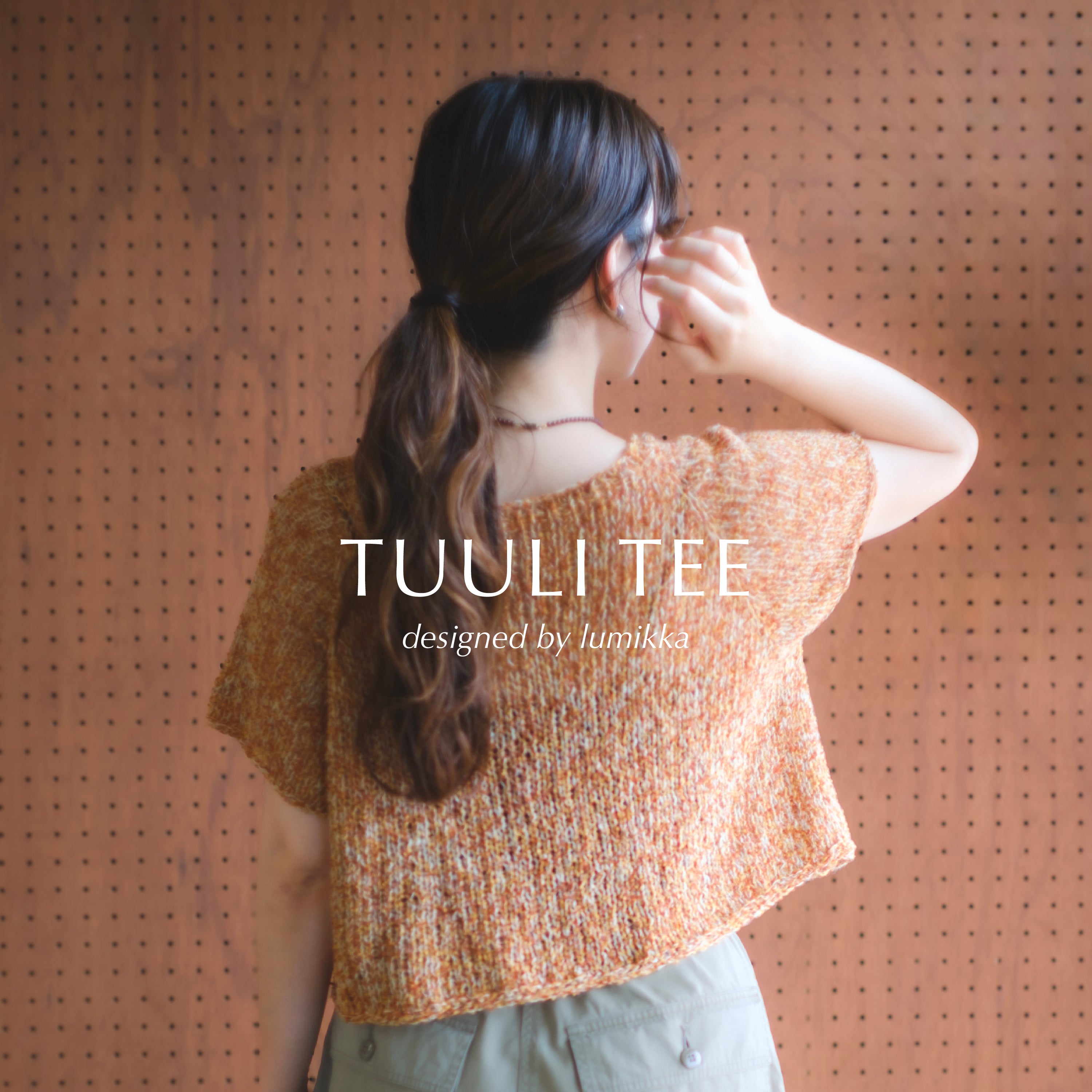 [Text Pattern] TUULI TEE designed by lumikka [PDF]