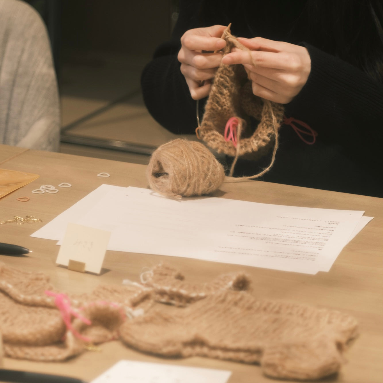 4月1日・4日・15日・19日｜文章パターンで編む、トップダウンセーターWS