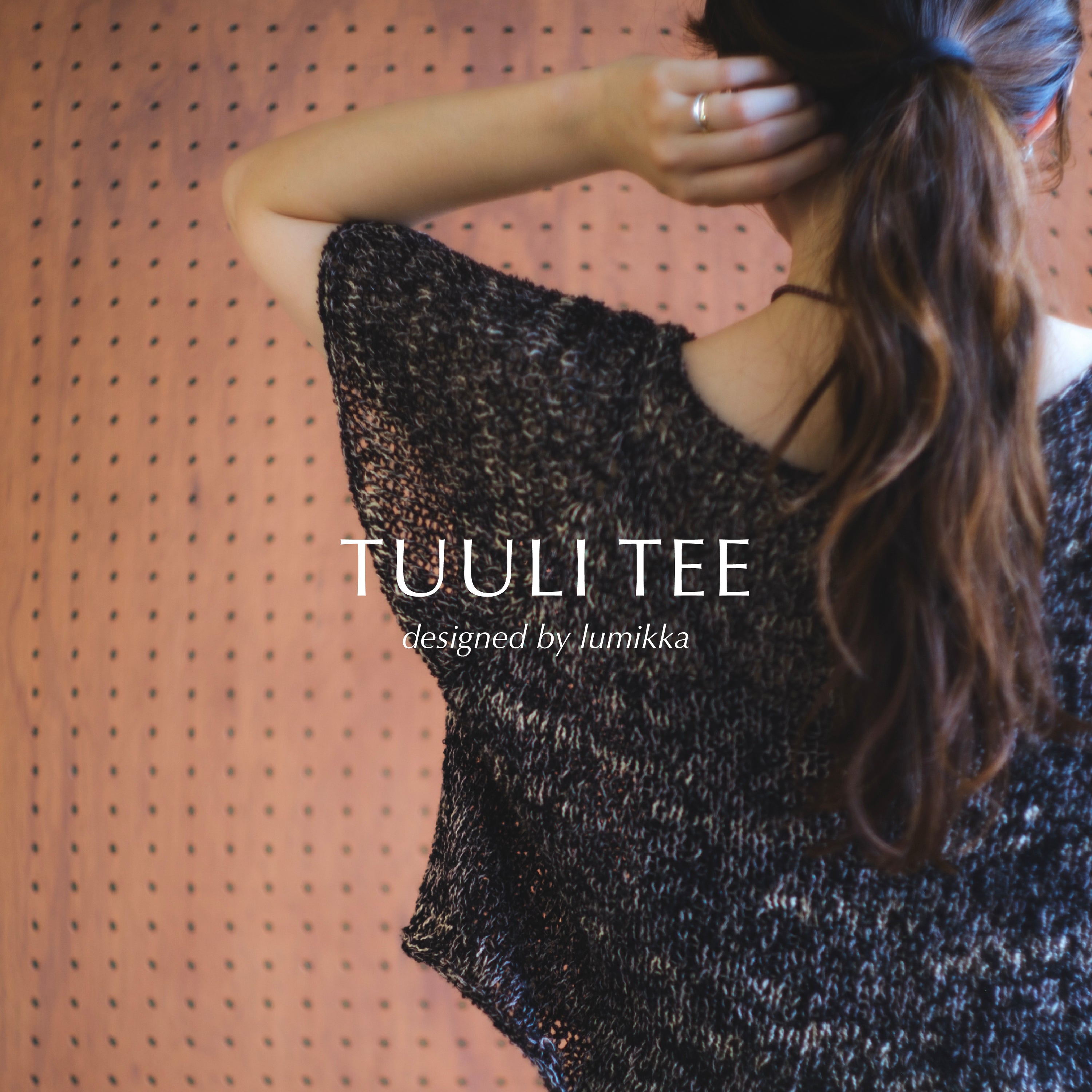 [Text Pattern] TUULI TEE designed by lumikka [PDF]