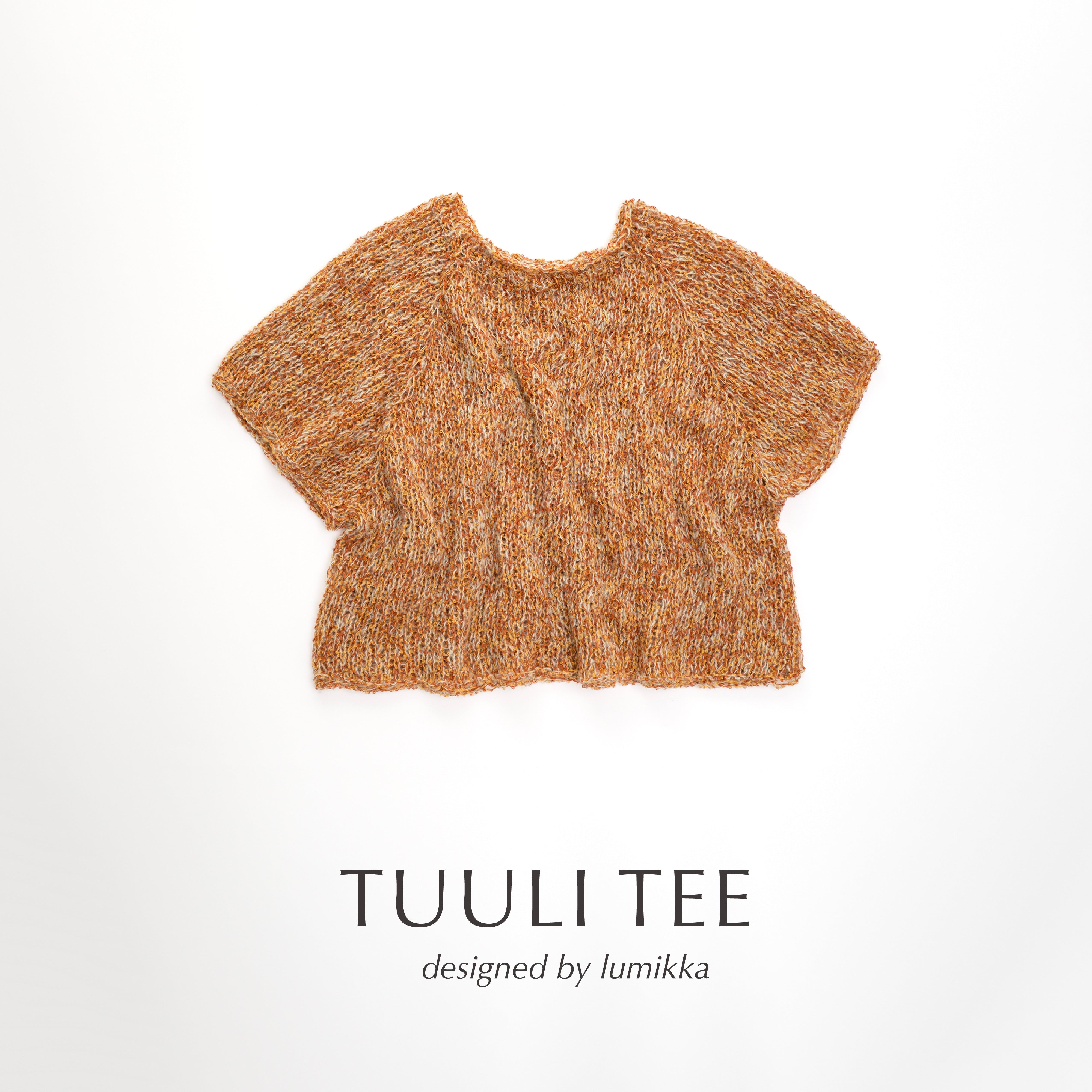 [Text Pattern] TUULI TEE designed by lumikka [PDF]