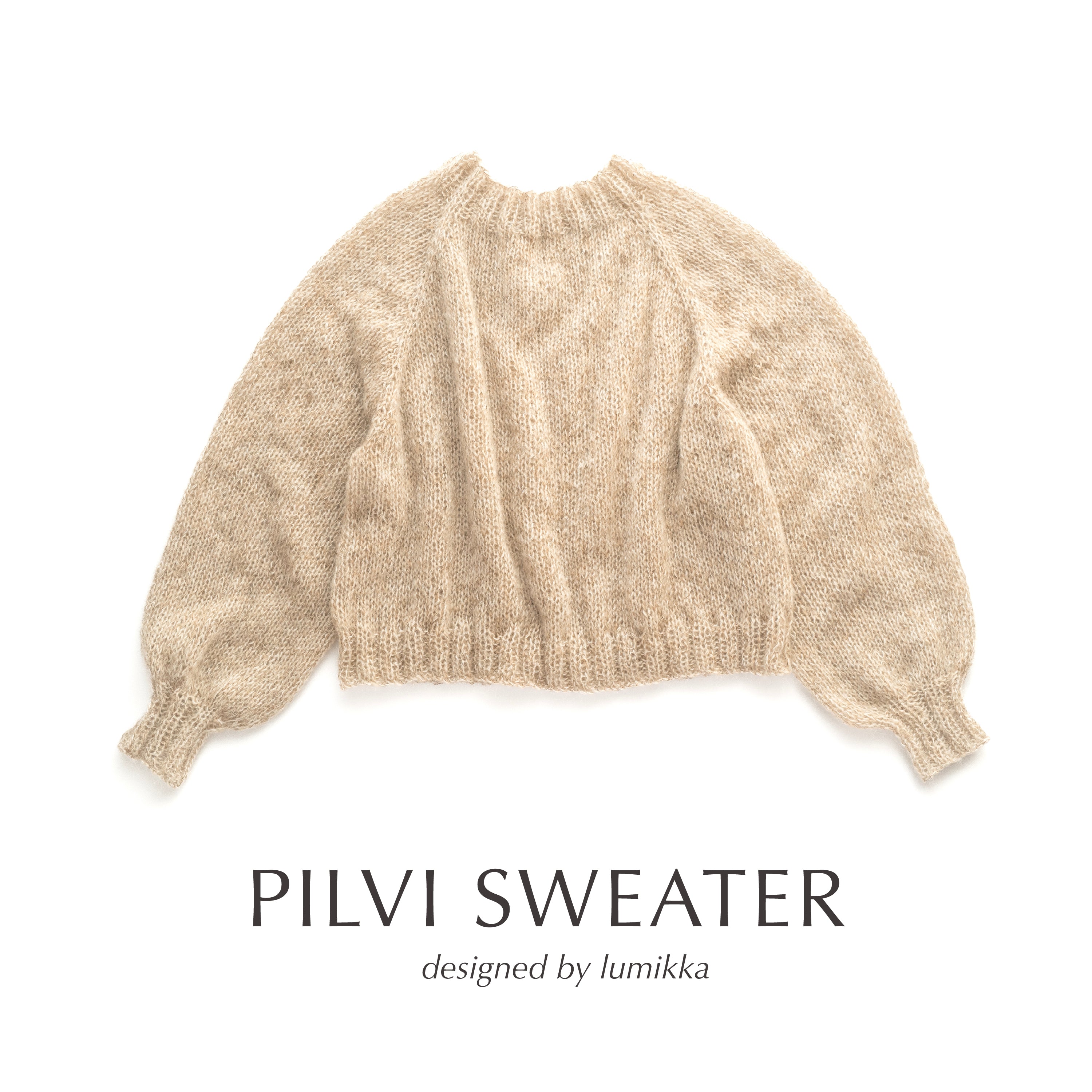 【文章パターン】PILVI SWEATER designed by lumikka（ピルヴィセーター）【PDF】