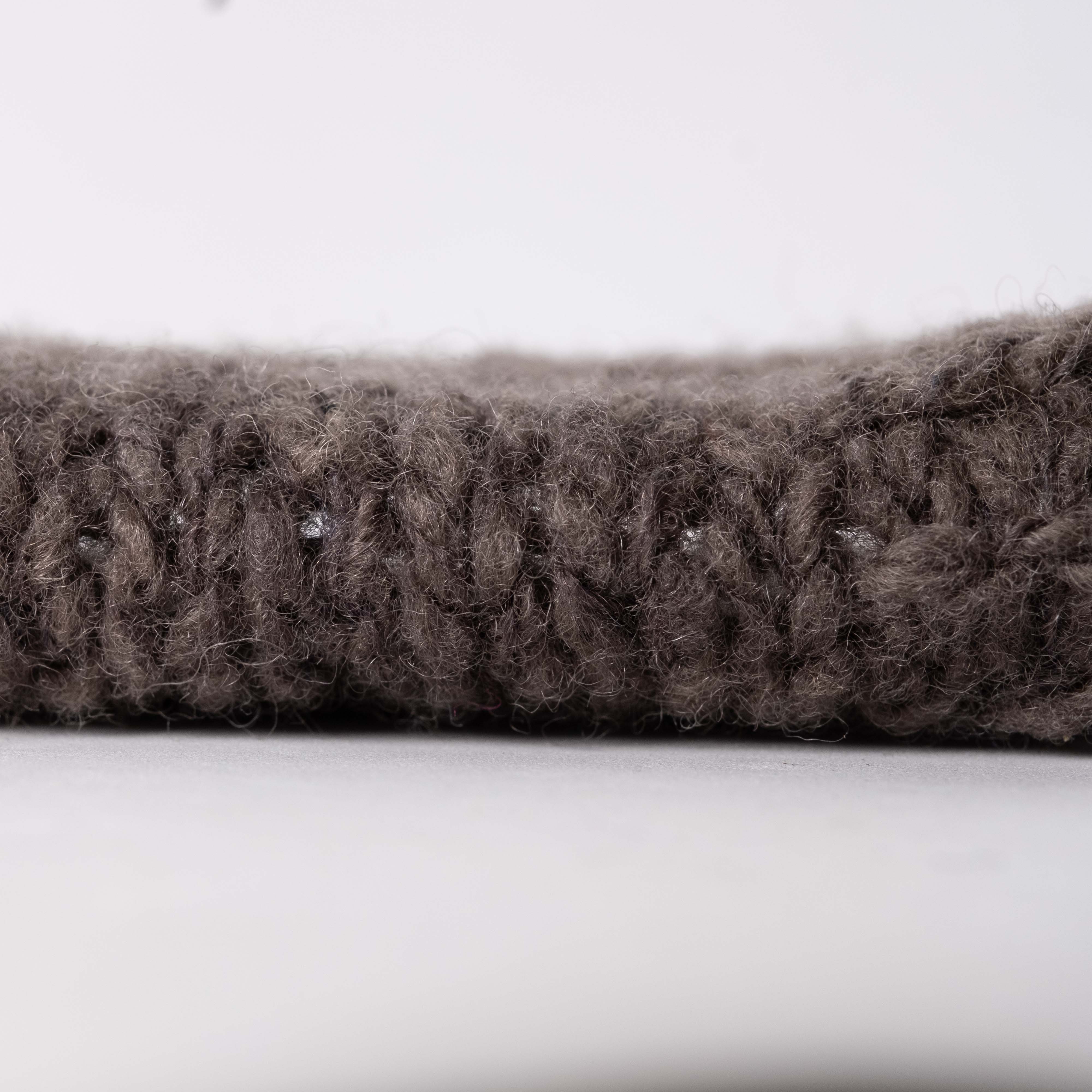 -mid project- ウール混スラブヤーン - チャコール