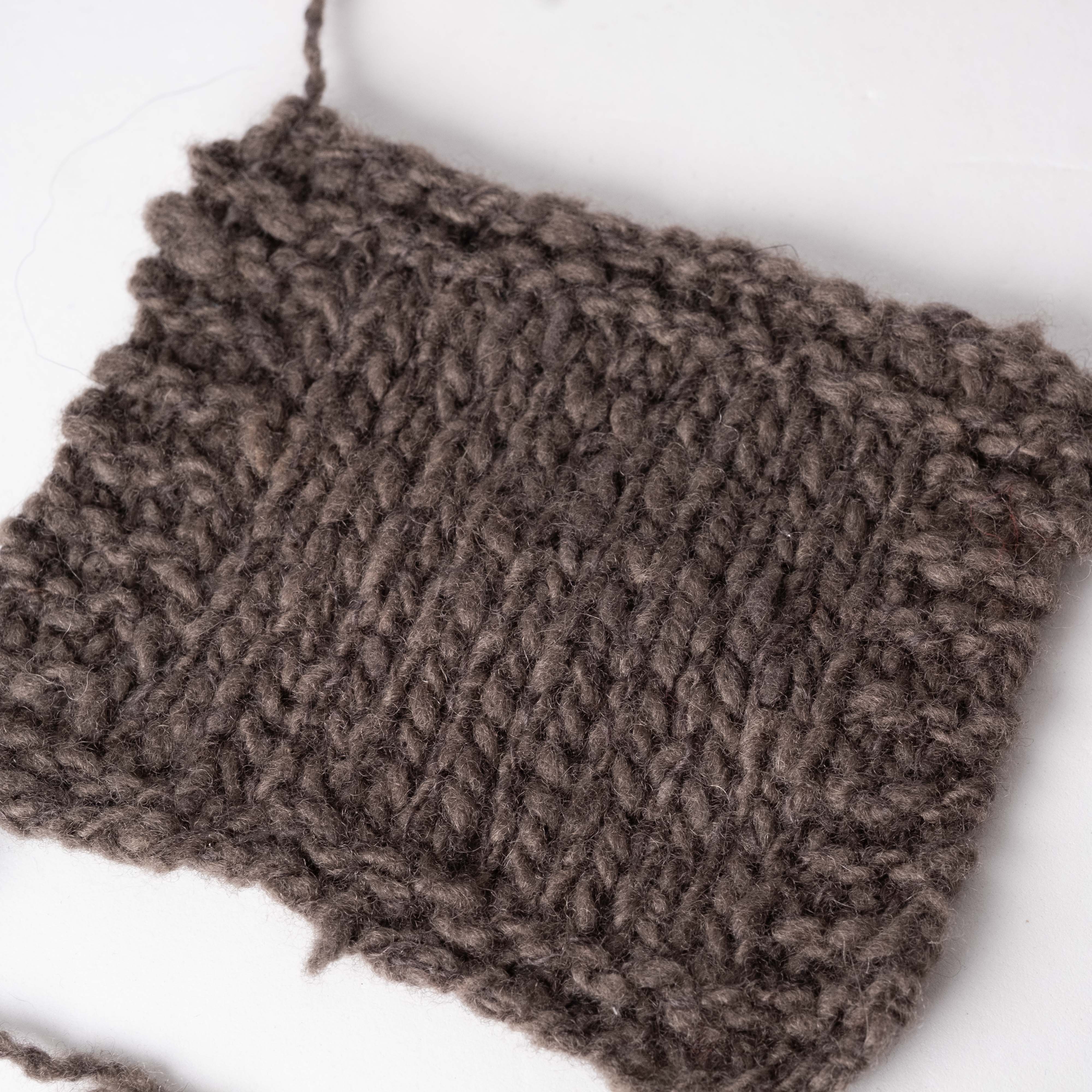 -mid project- ウール混スラブヤーン - オートミール