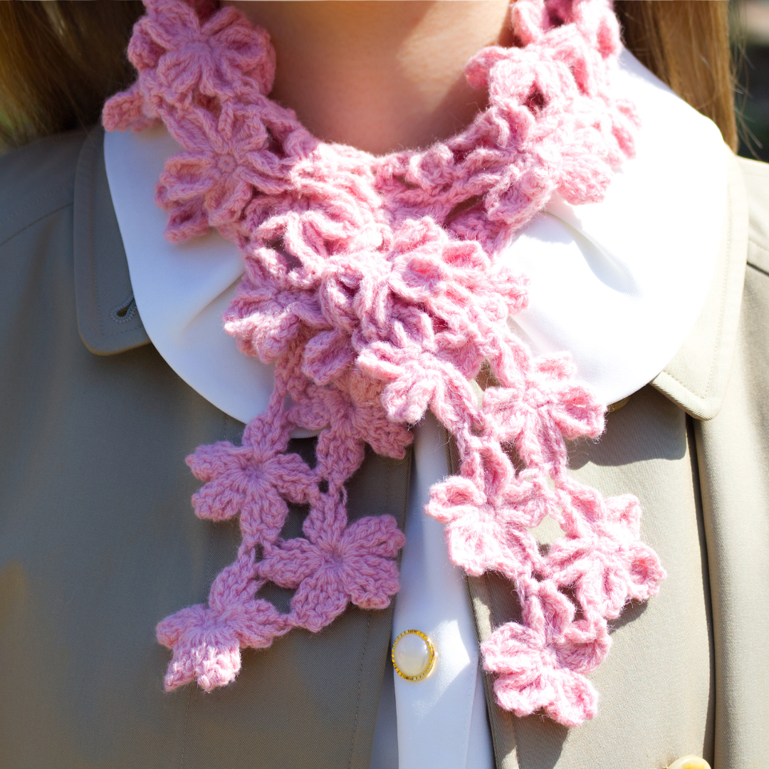 【パターン】Sakura Babushka & Scarf（サクラバブーシュカ&スカーフ）【PDF】