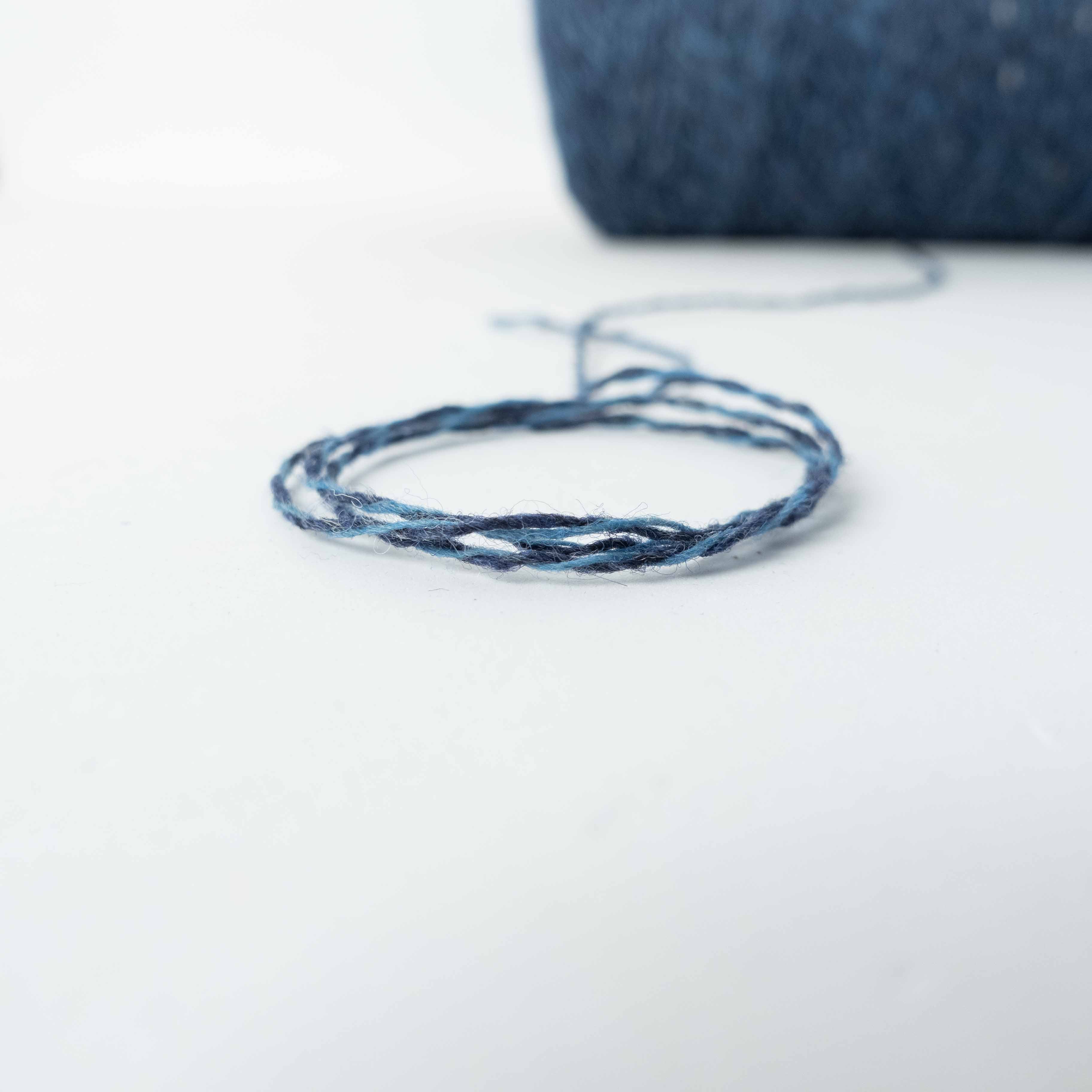 -mid project- 1/4.2 Bulky Nep Wool - Blue