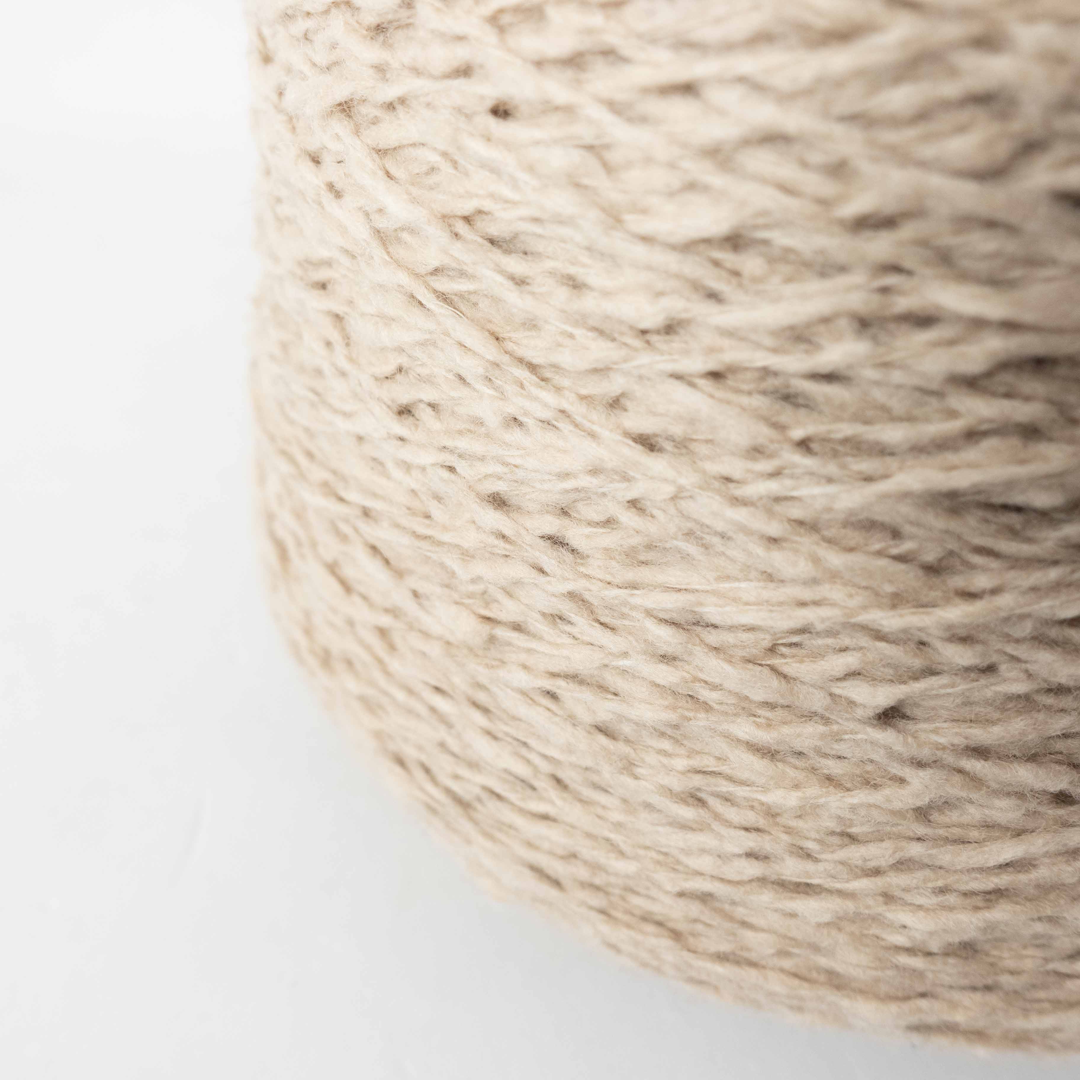 -mid project- ウール混スラブヤーン - オートミール