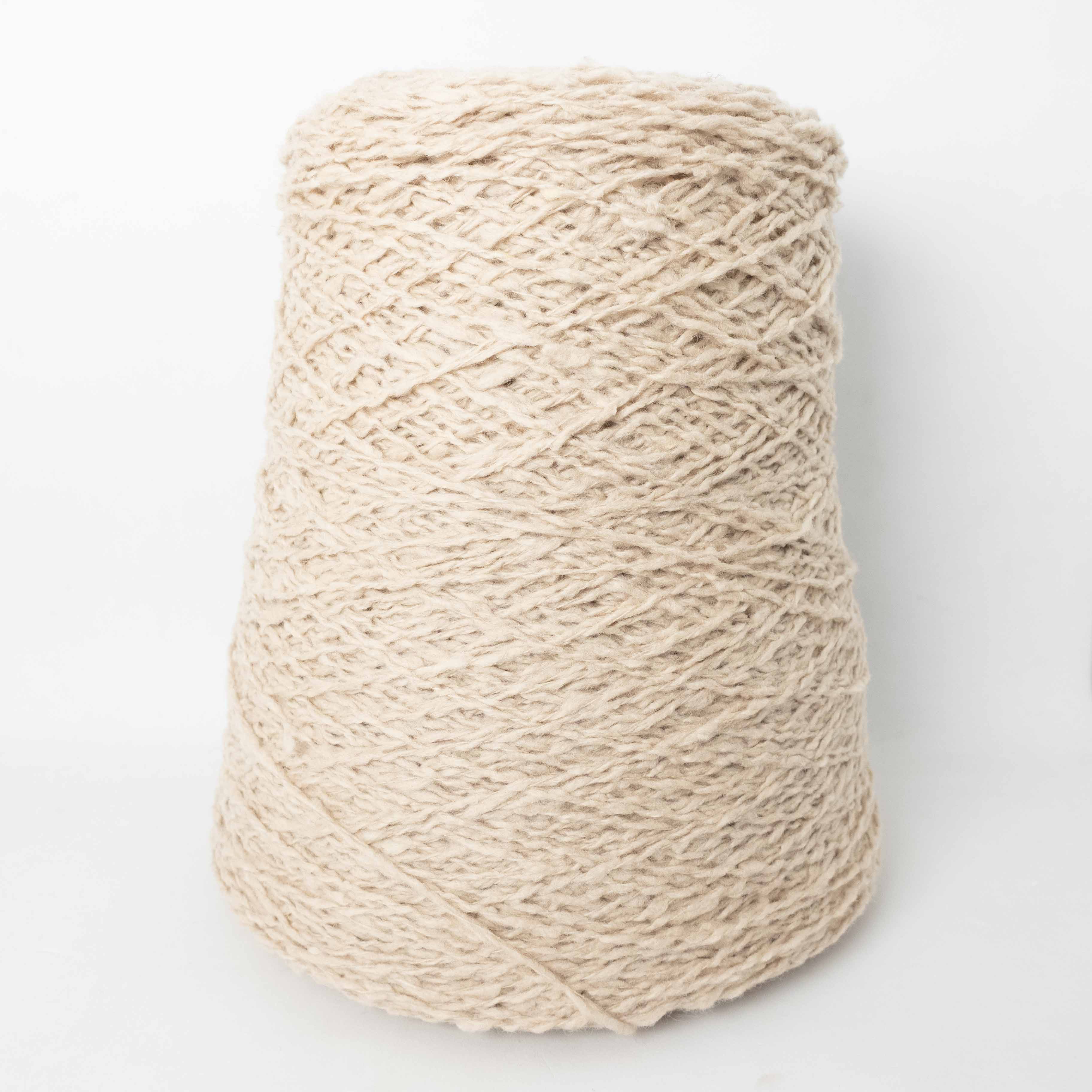 -mid project- ウール混スラブヤーン - オートミール