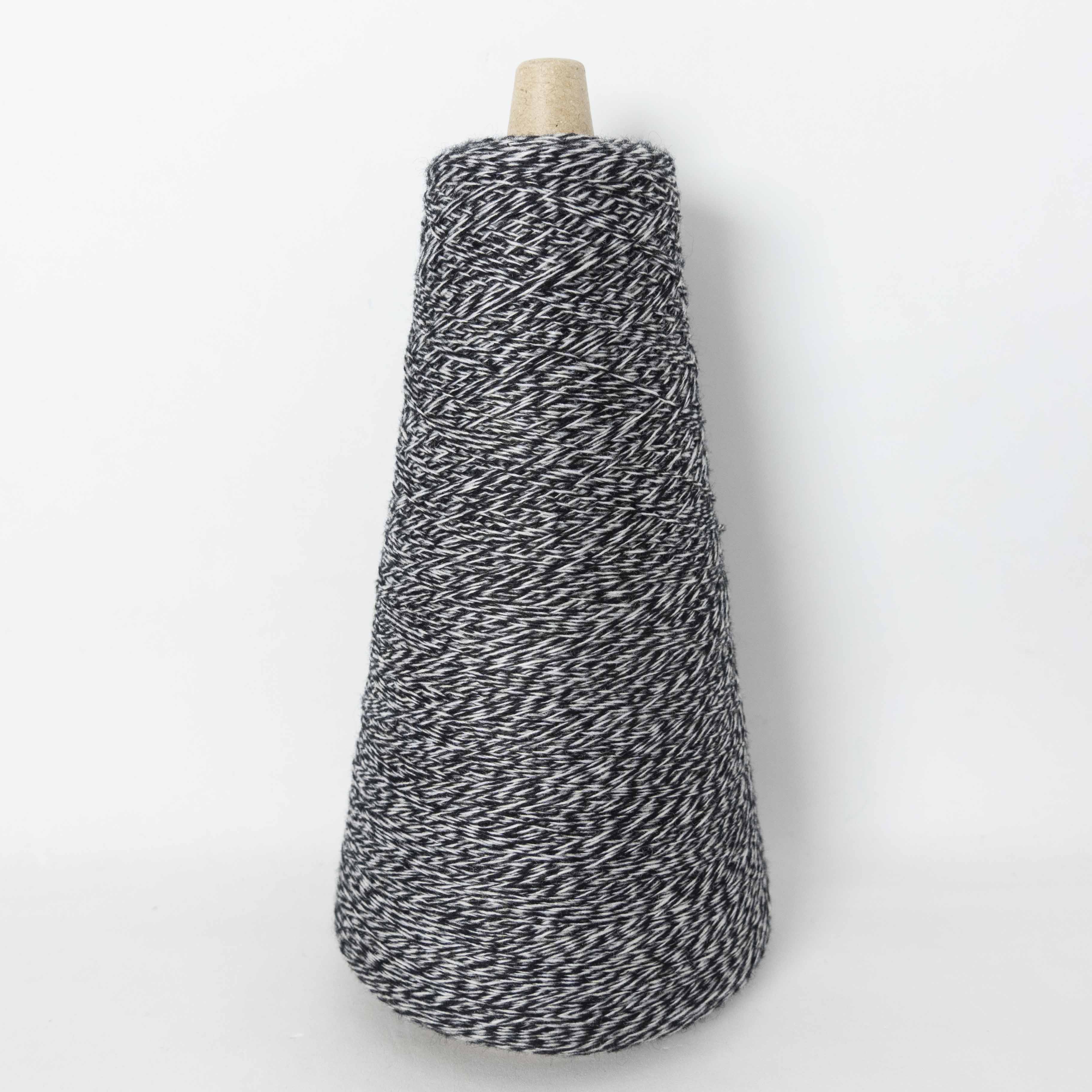 2/28 メランジカシミヤ italy - black×white