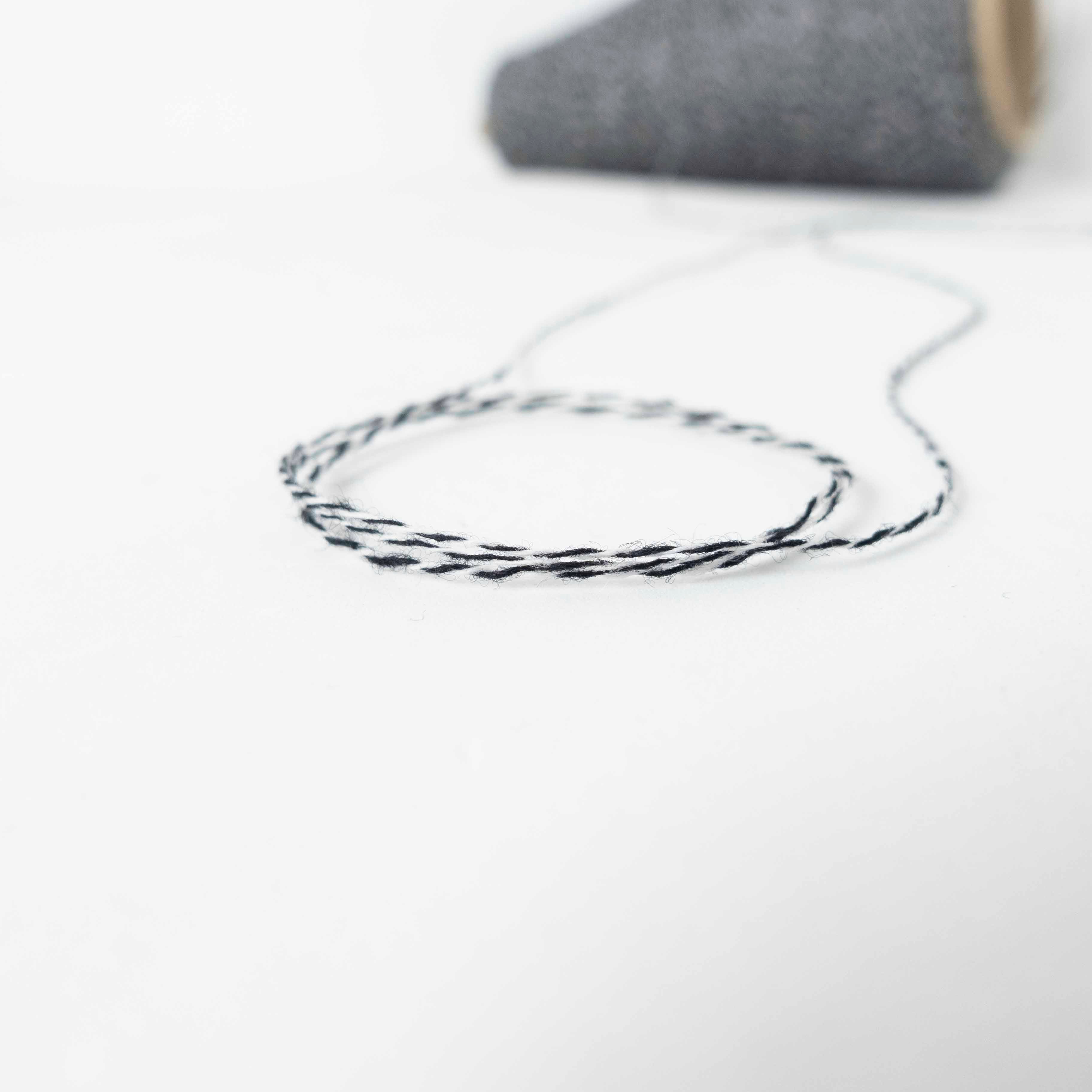 2/28 メランジカシミヤ italy - black×white