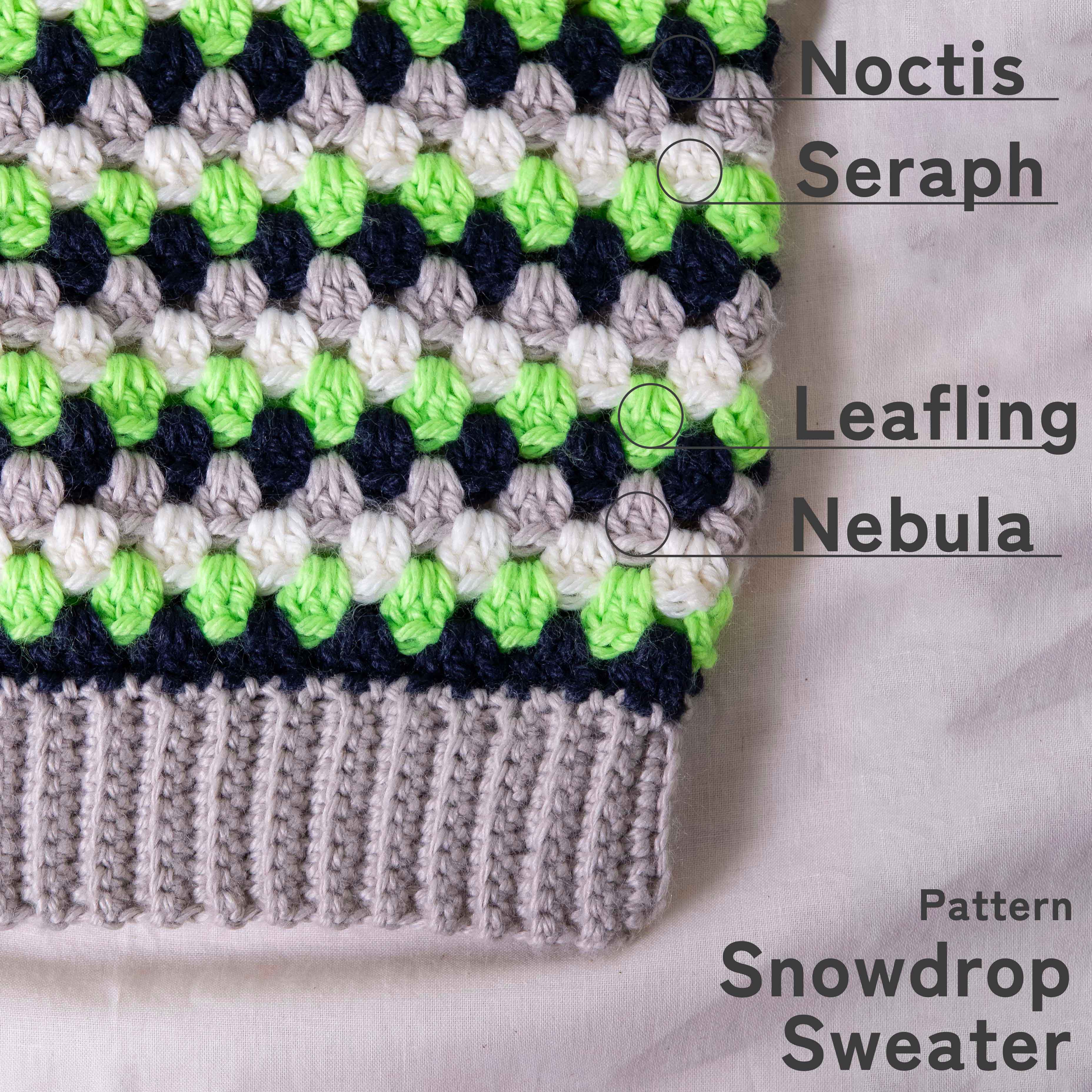 【パターン】Snowdrop Sweater designed by 気分屋にっしぃ（スノードロップセーター） 【PDF】【解説動画付き】