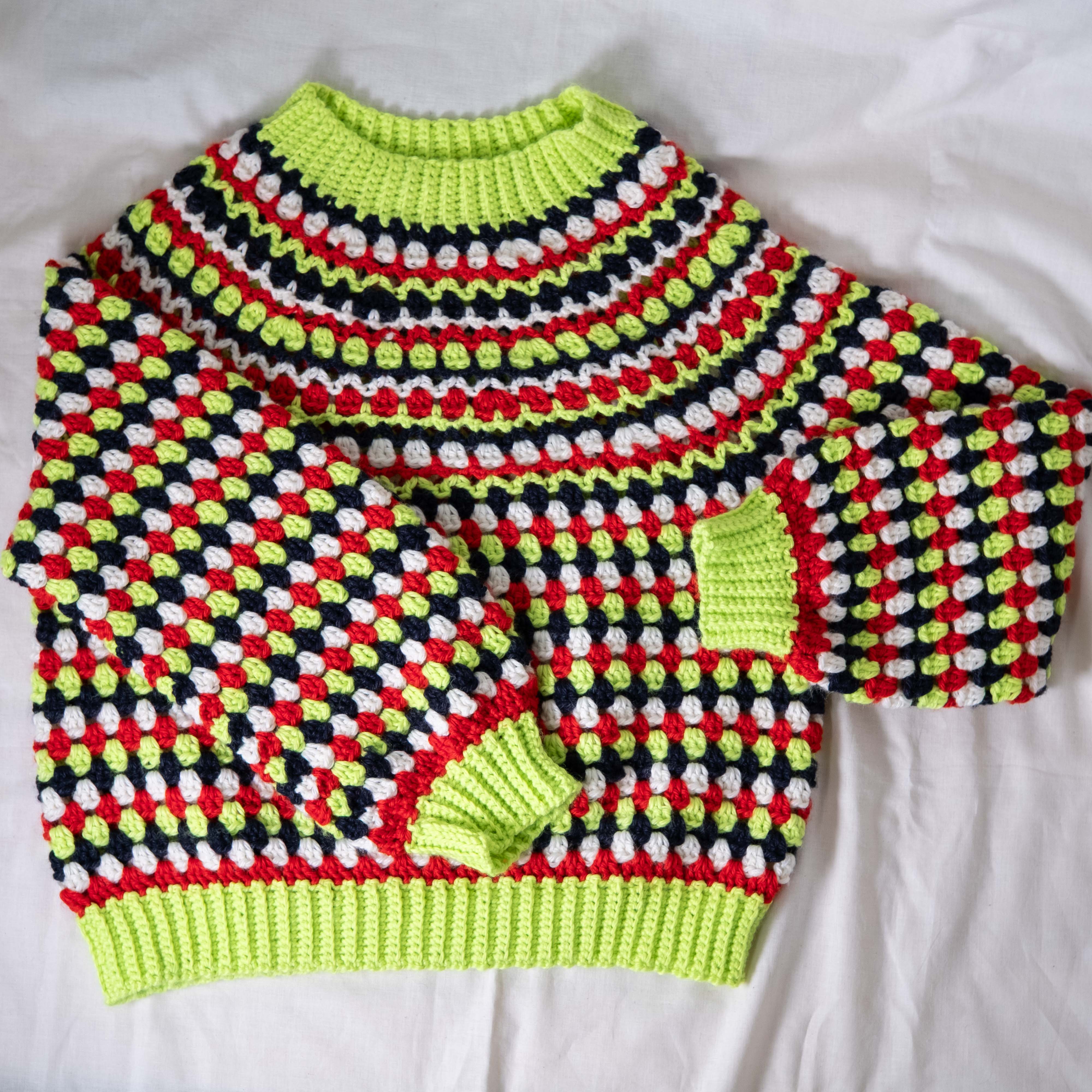 【パターン】Snowdrop Sweater designed by 気分屋にっしぃ（スノードロップセーター） 【PDF】【解説動画付き】