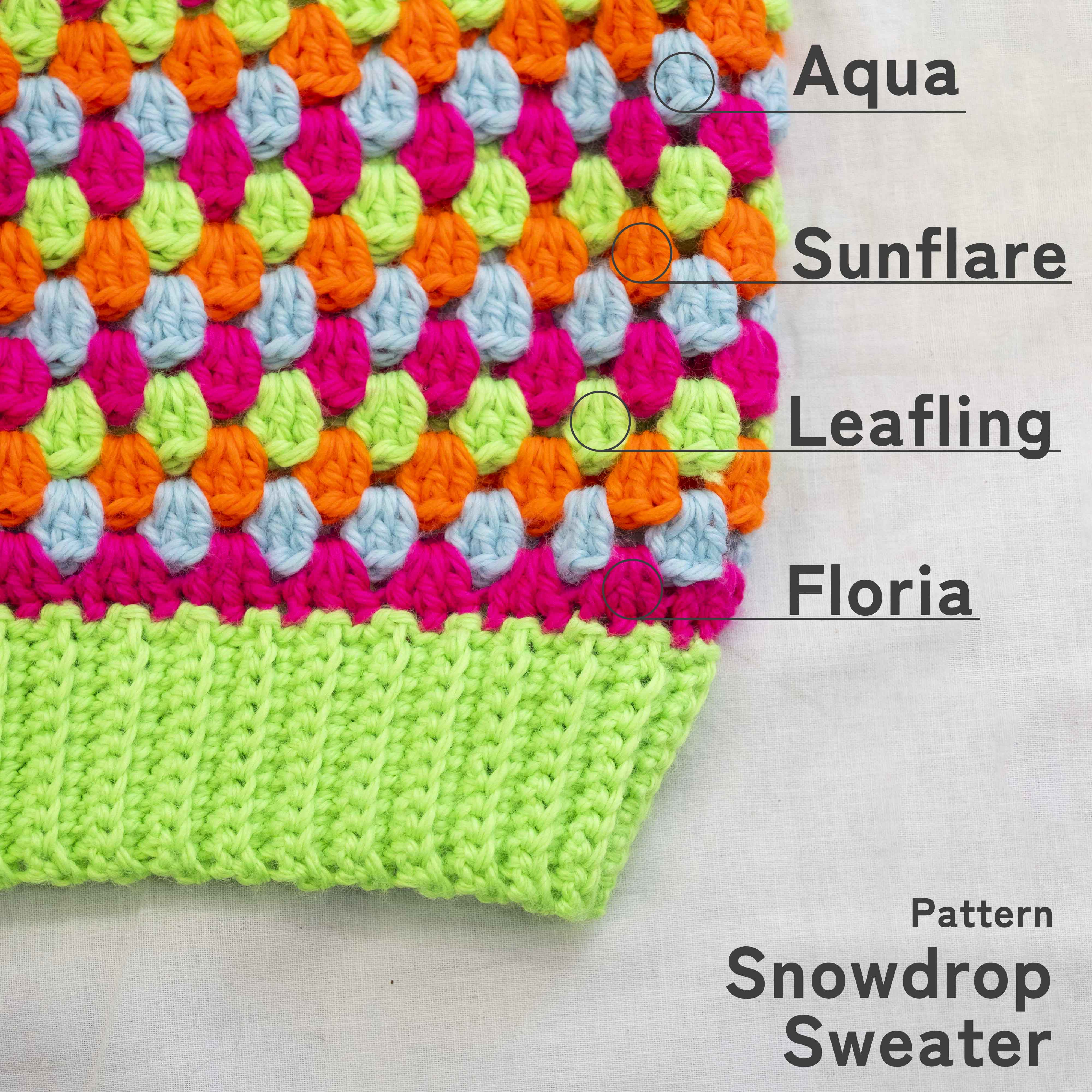 【パターン】Snowdrop Sweater designed by 気分屋にっしぃ（スノードロップセーター） 【PDF】【解説動画付き】