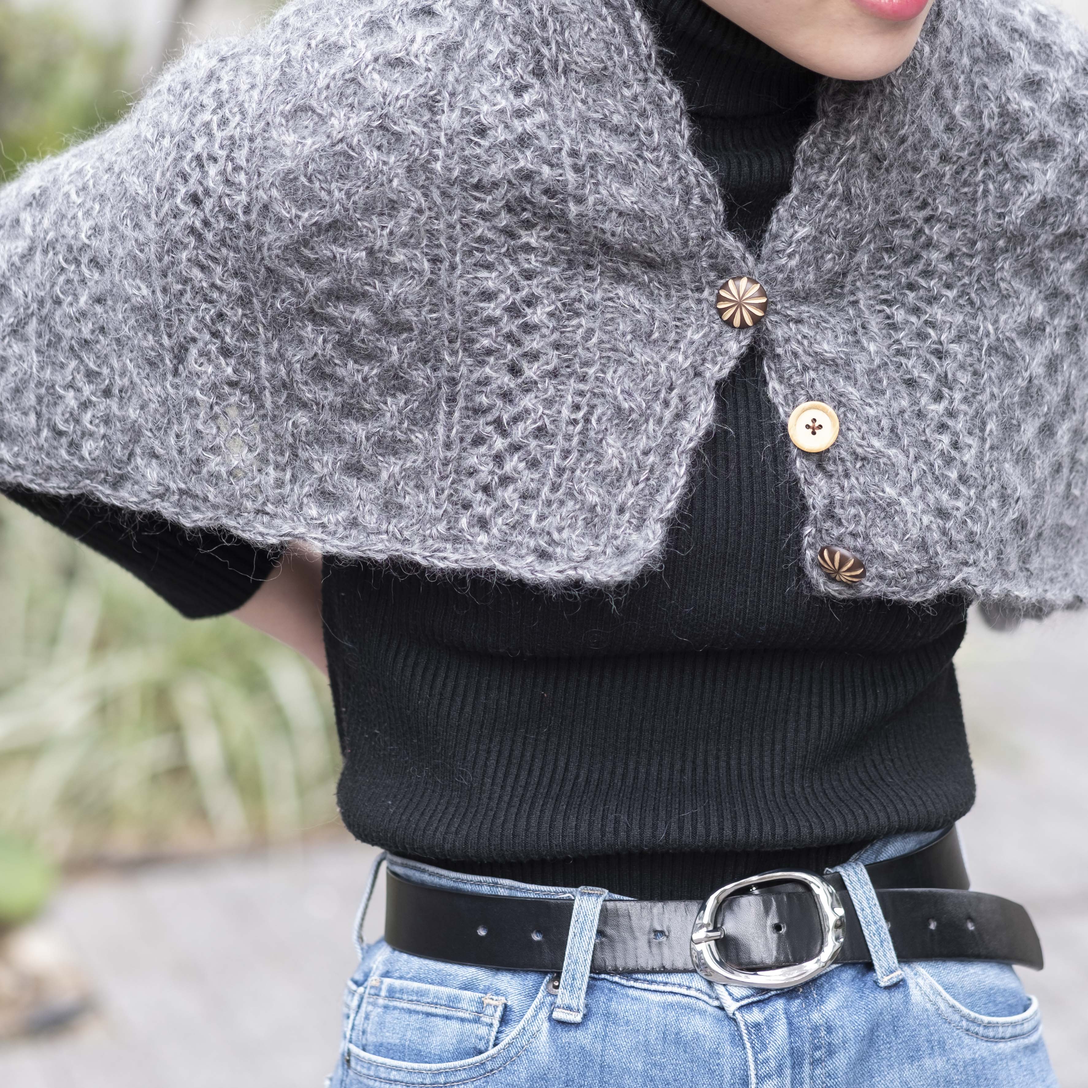 [Pattern] Fluffy 3-way shawl designed by Miho Ogura [PDF]