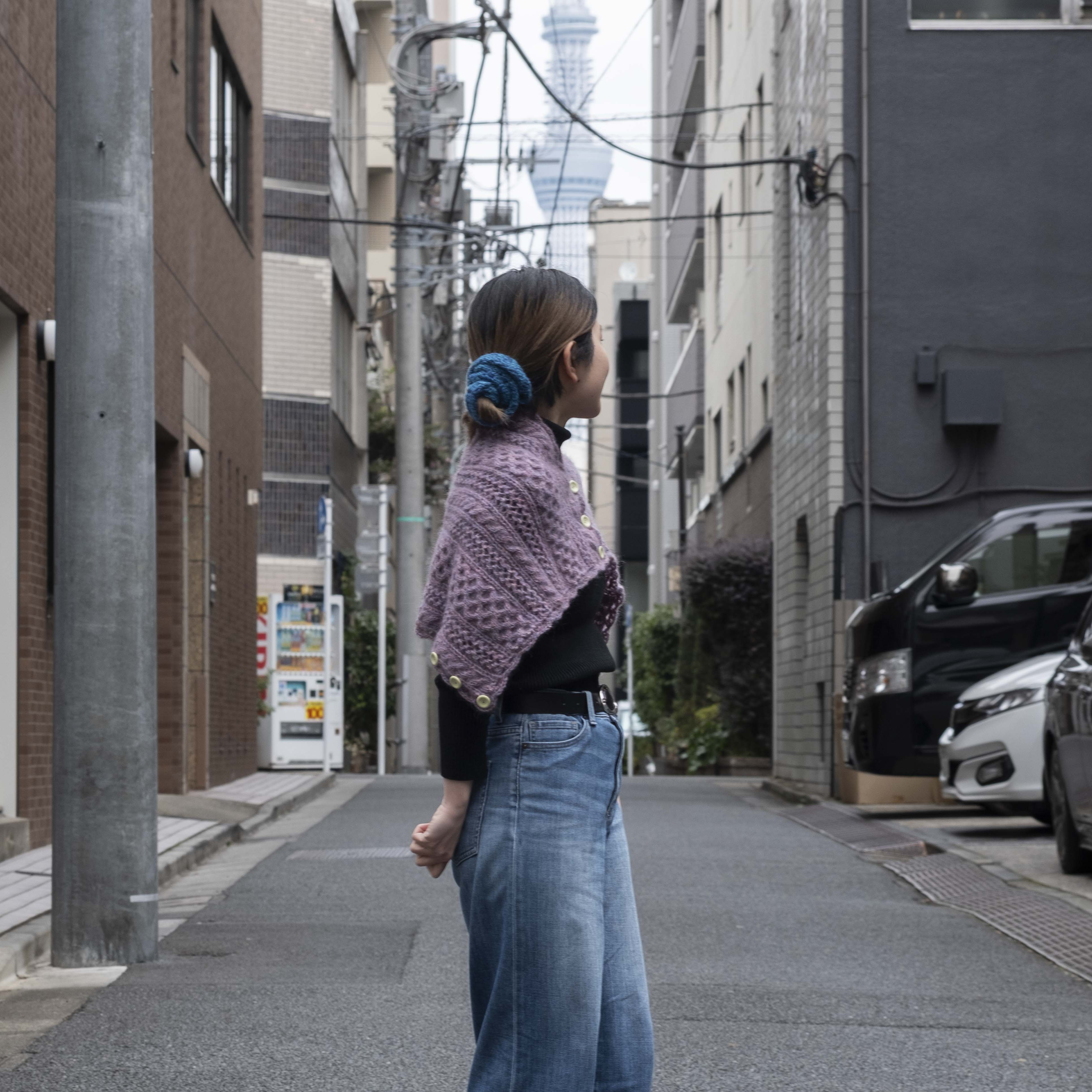 【パターン】モフモフ3wayショール designed by 小倉美帆【PDF】