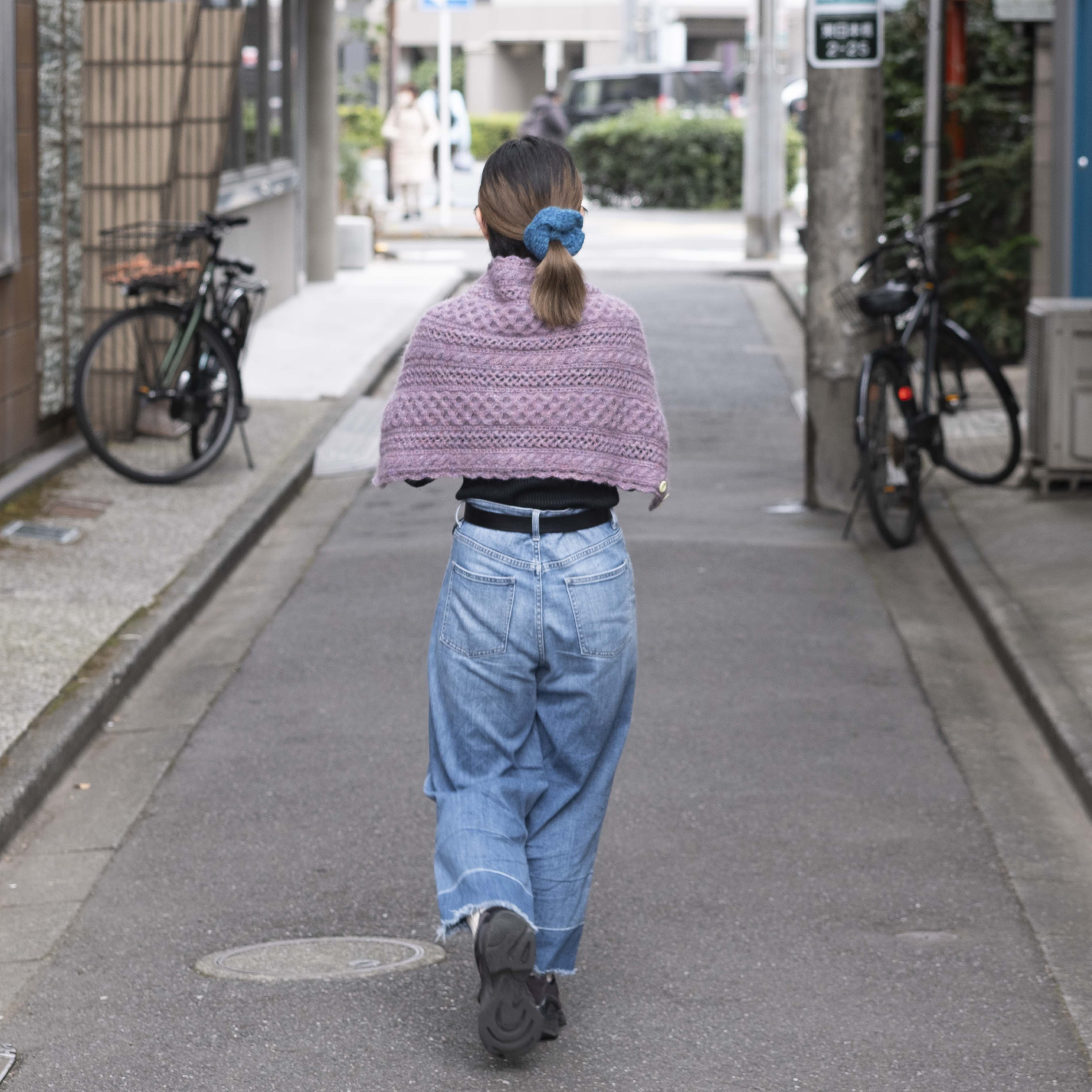 [Pattern] Fluffy 3-way shawl designed by Miho Ogura [PDF]