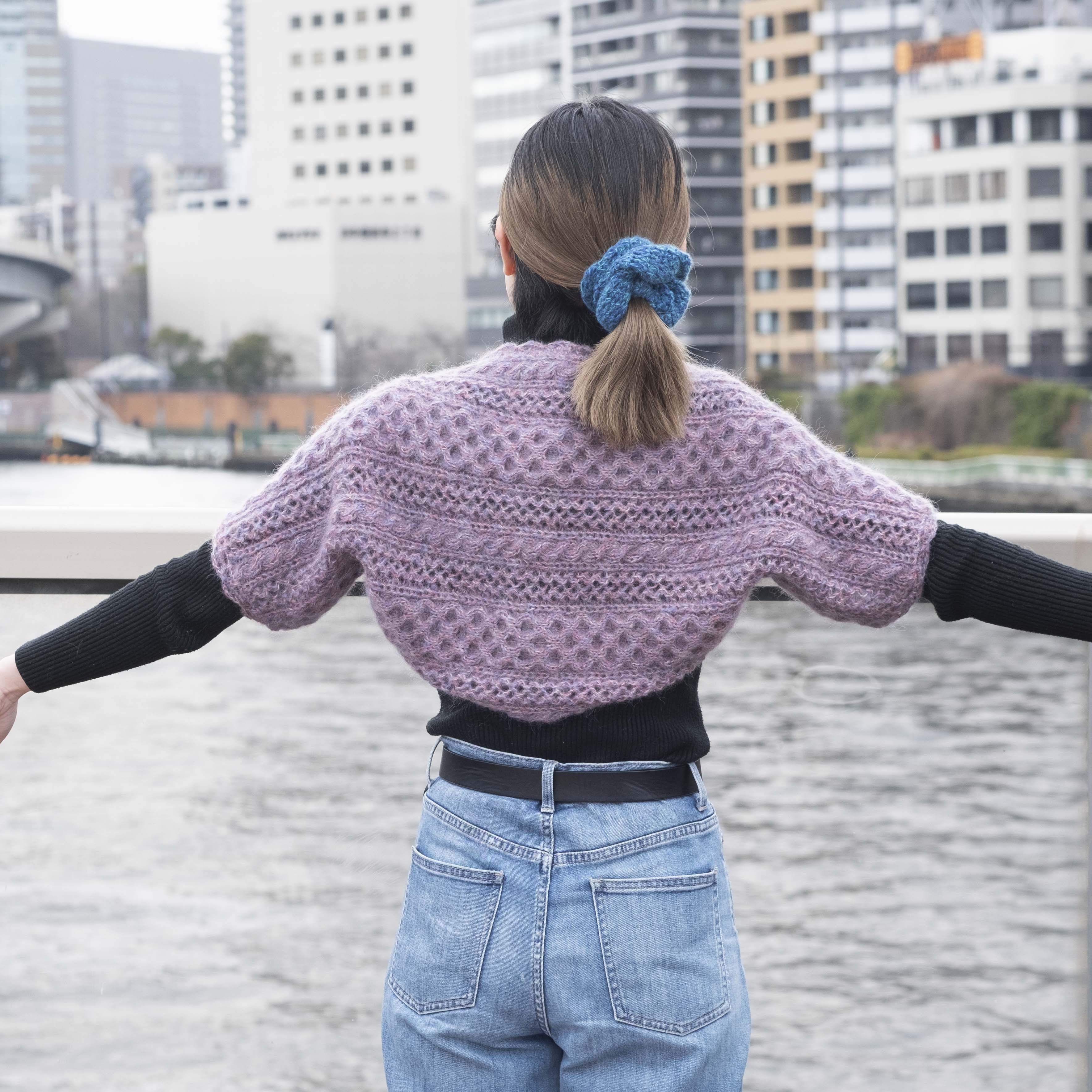 [Pattern] Fluffy 3-way shawl designed by Miho Ogura [PDF]