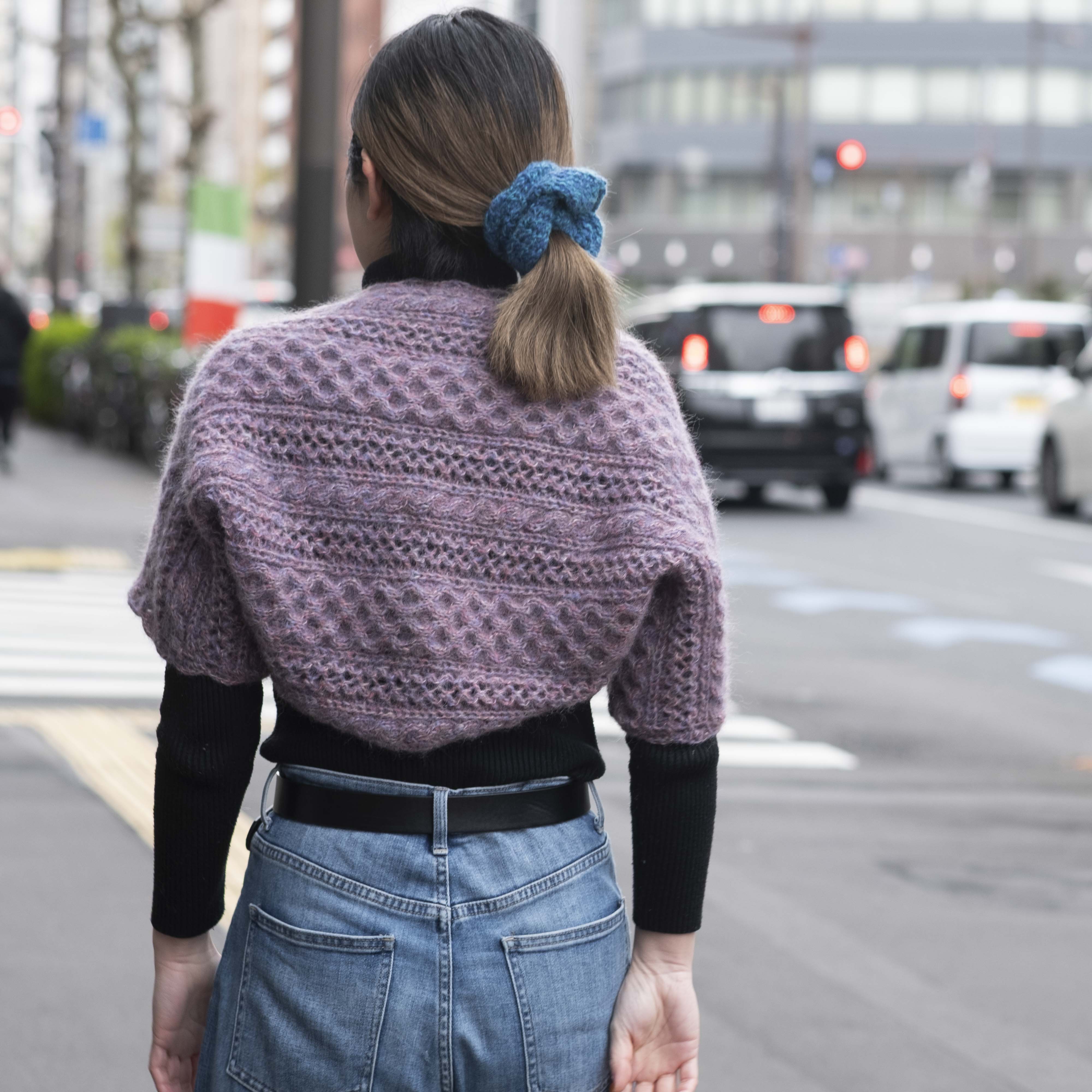 [Pattern] Fluffy 3-way shawl designed by Miho Ogura [PDF]