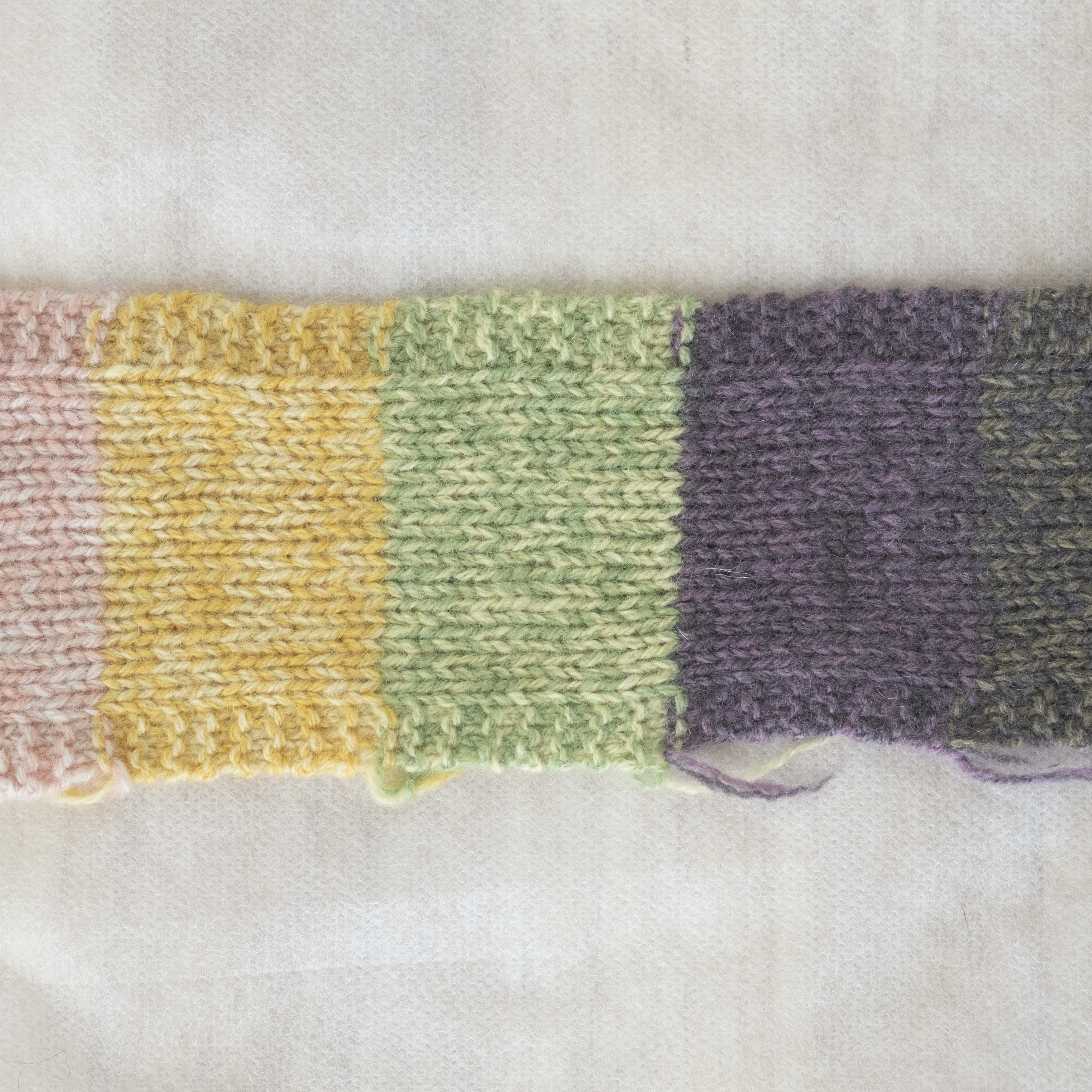 【50g小巻】2/22×2ply 草木染めカシミヤ - ミックスカラー