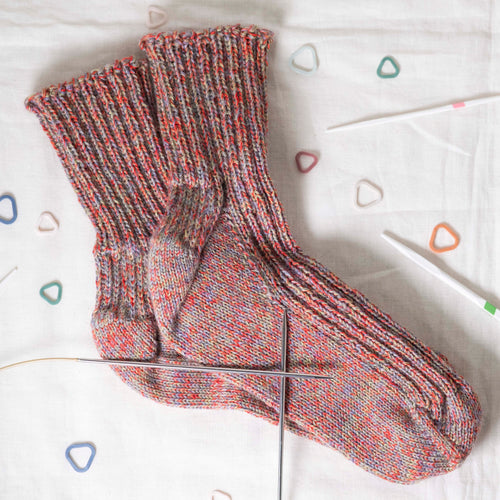 5月2日PM ・9日AM｜文章パターンで編む！引き揃え糸の靴下編み