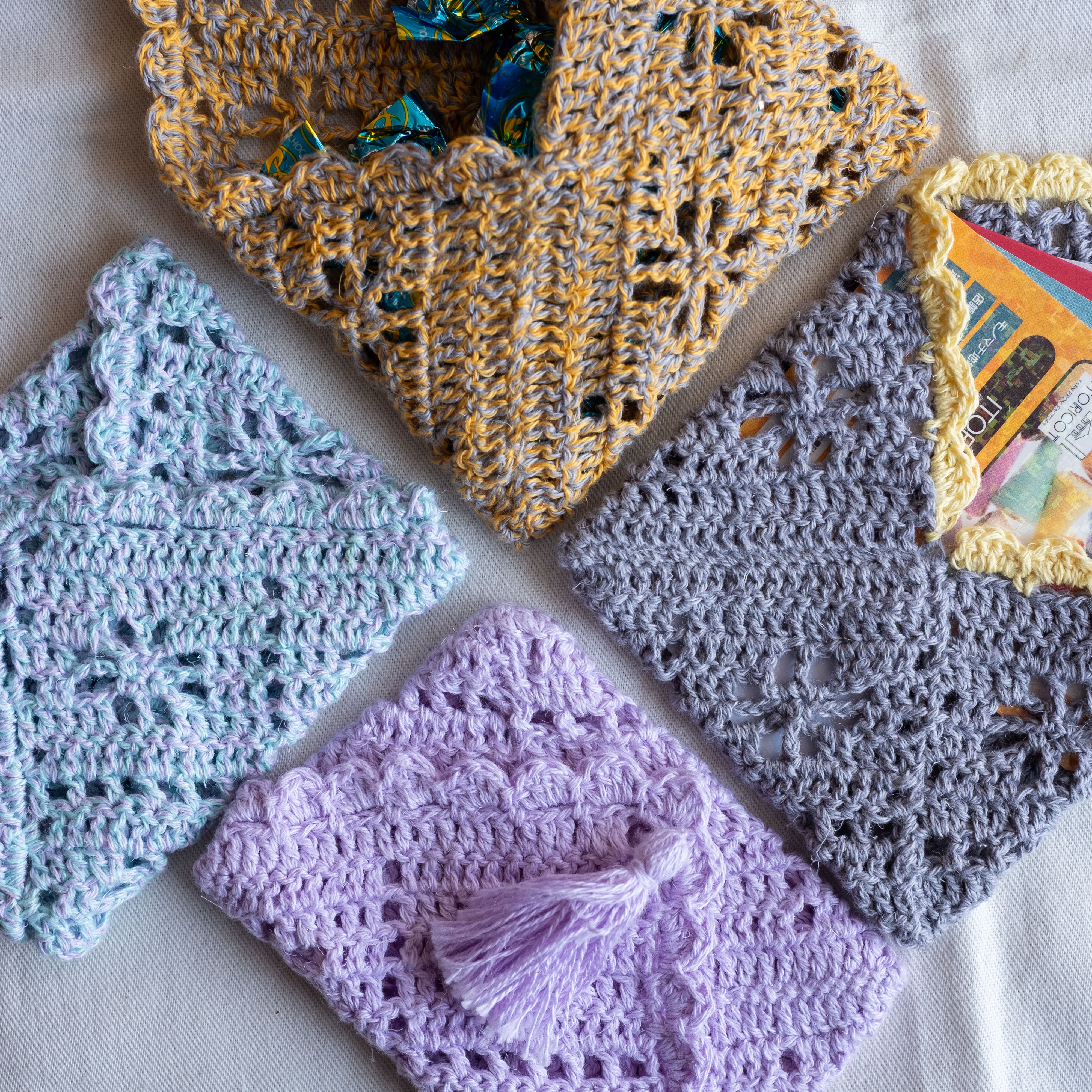 [Pattern] Daisy Pouch & Card Case [PDF] [Instruction Video]