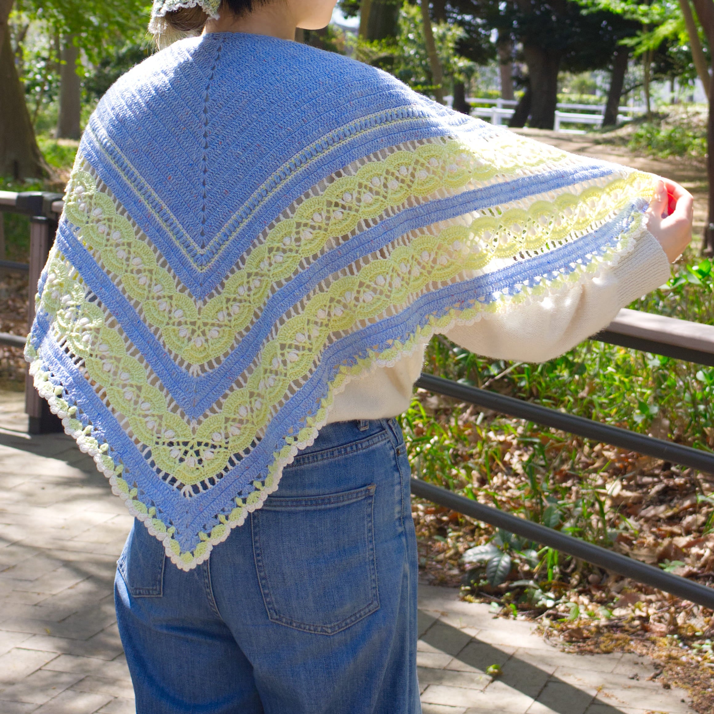 [Pattern] Hiroka Shawl designed by Aki Kasaishi [PDF]