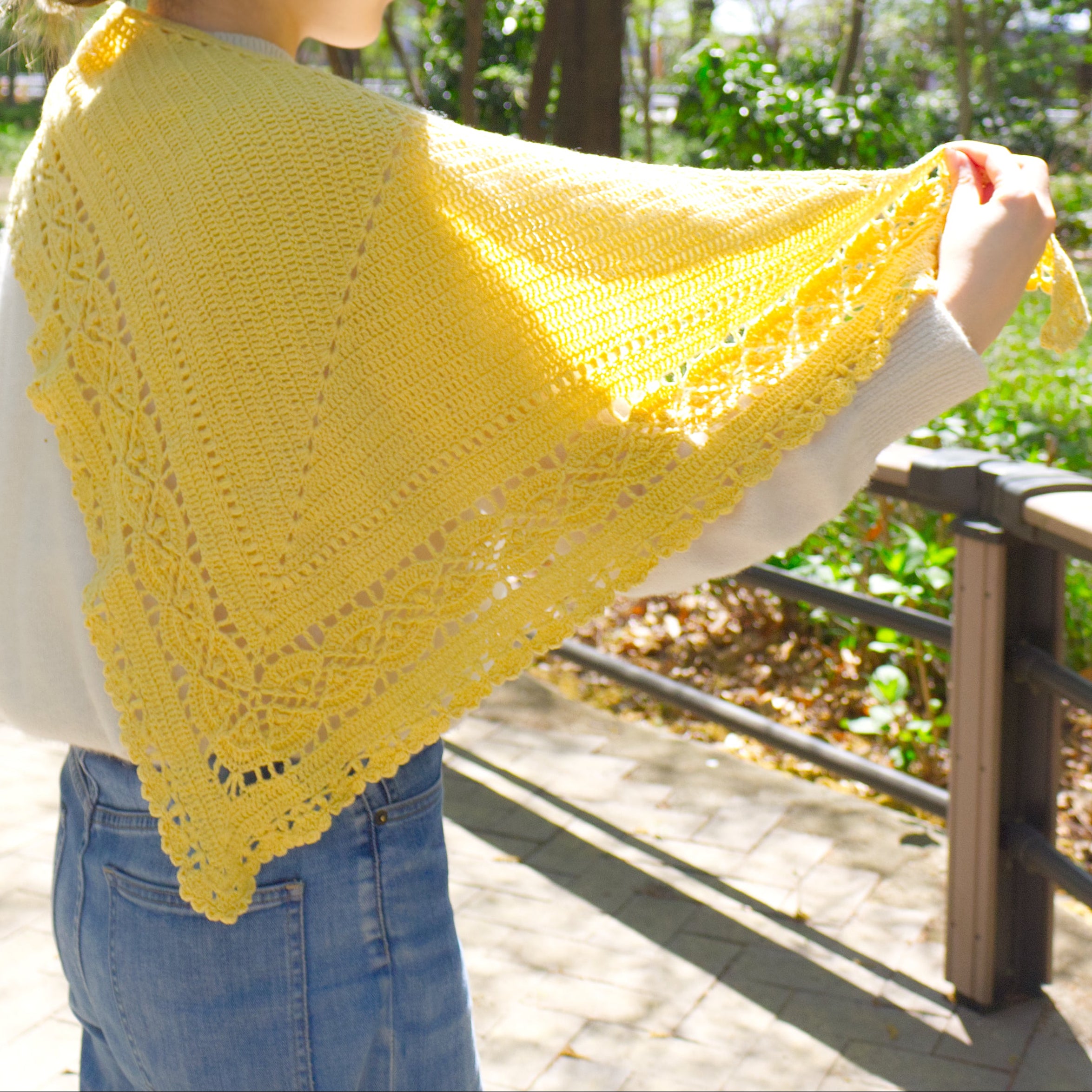 【パターン】Hiroka Shawl designed by 笠石あき（ヒロカショール）【PDF】
